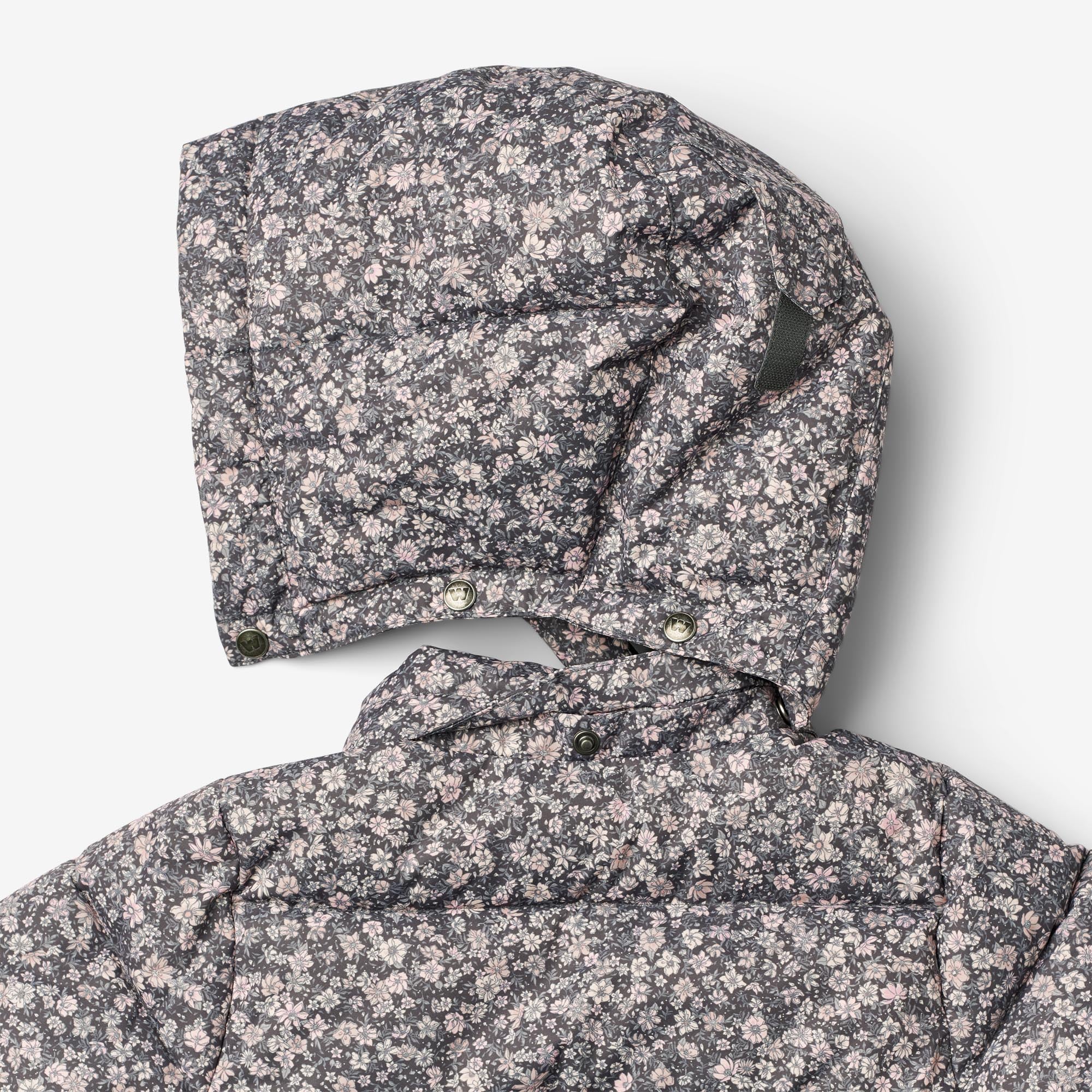 wheat-eli-pufferjacke-m-dchen-dark-charcoal-flowers image 3