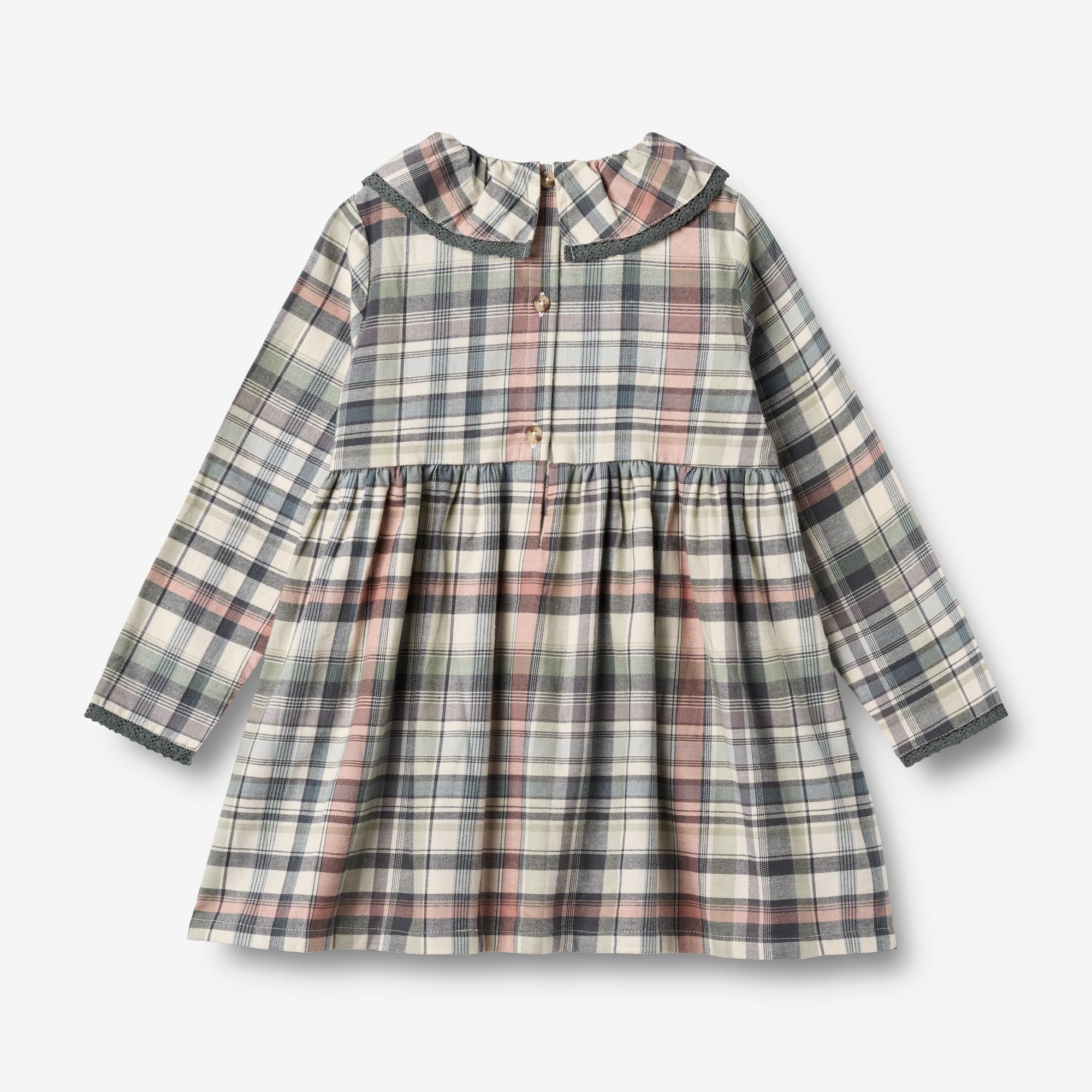 wheat-violetta-kleid-multi-check-bio-baumwolle-langarm image 2