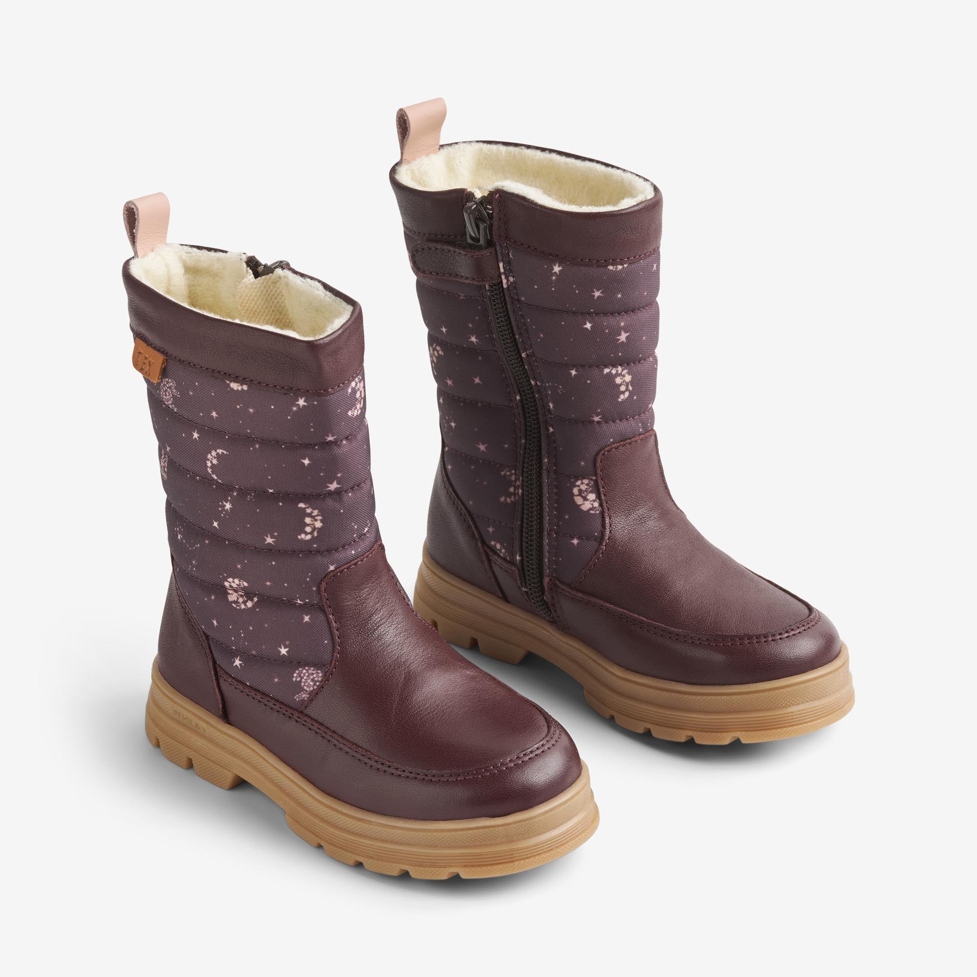 wheat-winterboot-koa-tex-winterstiefel-plum-truffle-stars image 1