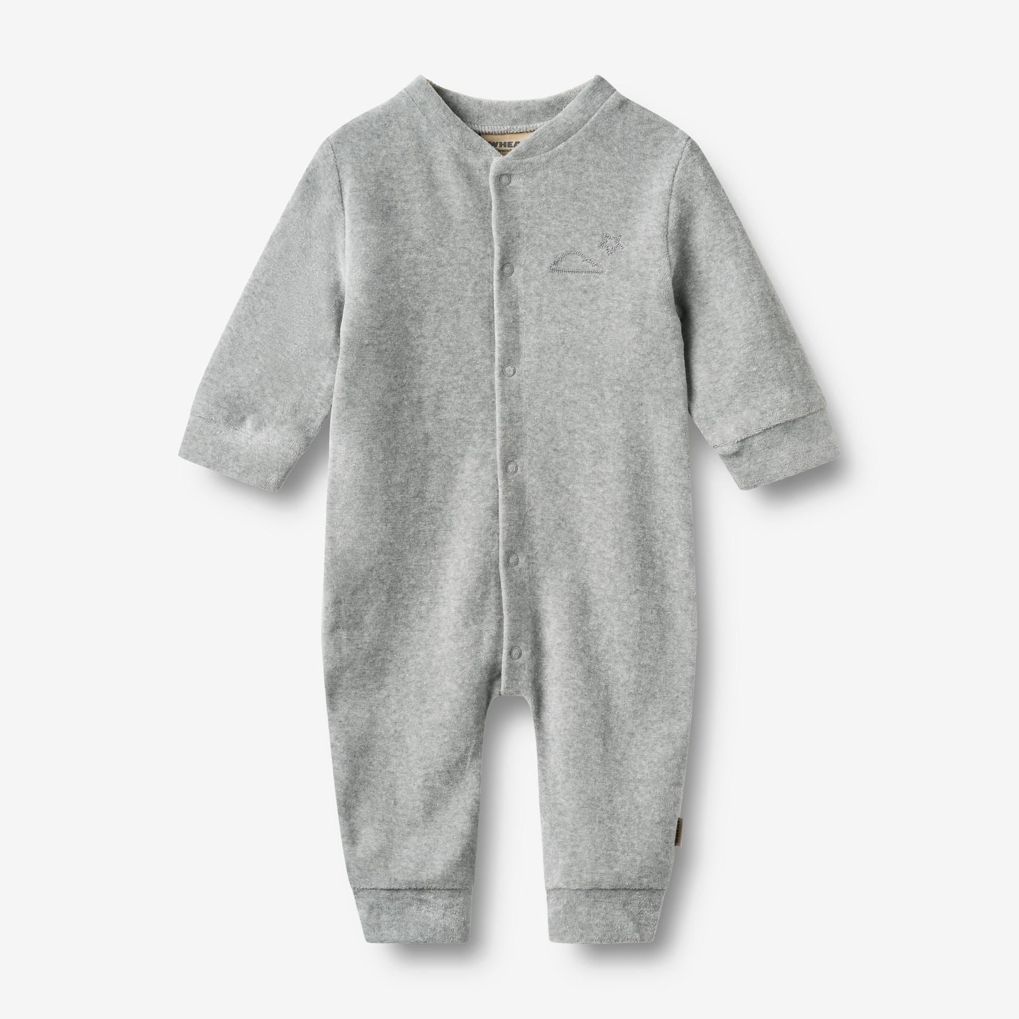 wheat-avery-strampler-babyoverall-melange-grey-bio image 1