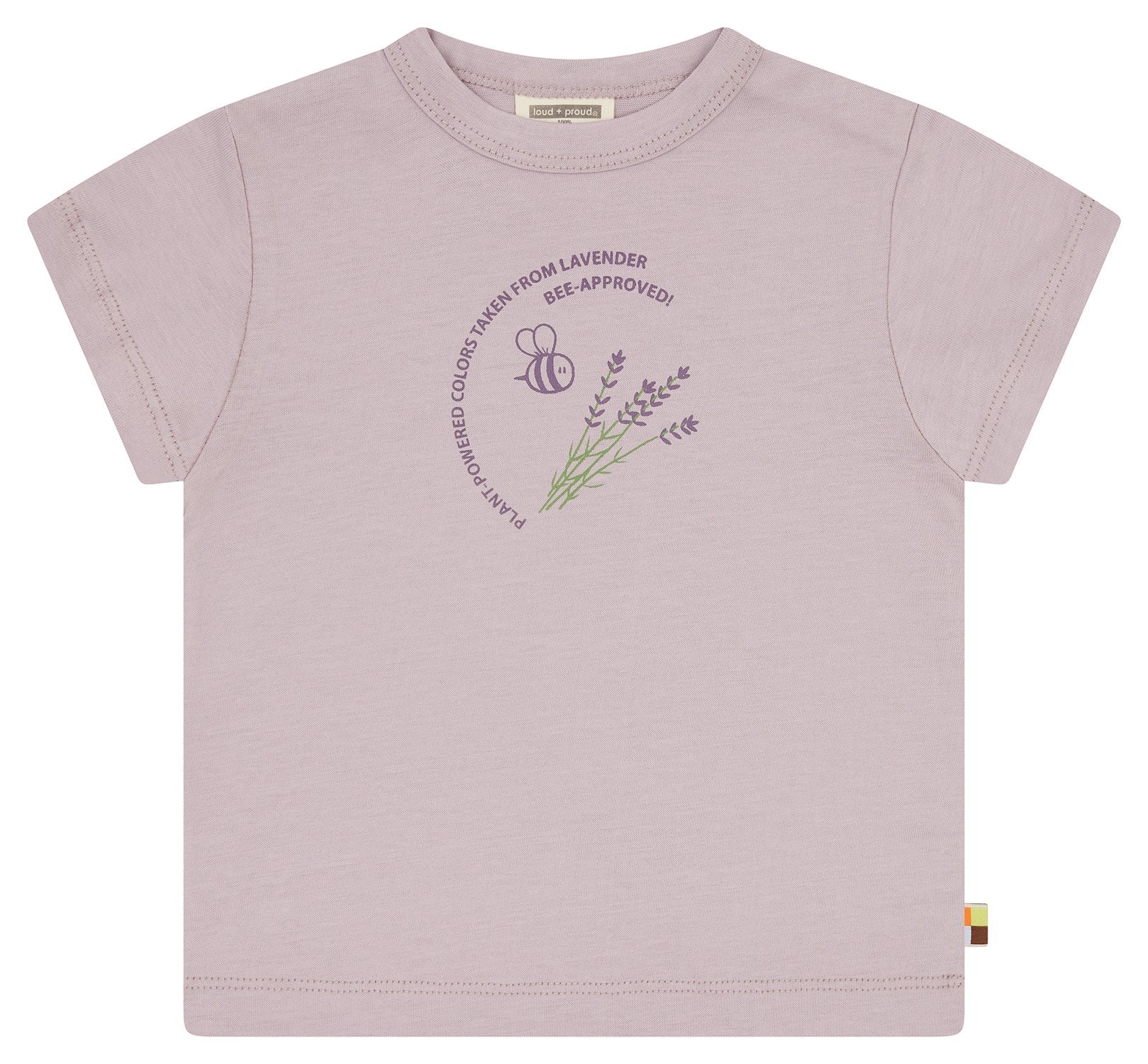 loud-proud-classics-t-shirt-pflanzenfarben-lavender-86-92 image 1