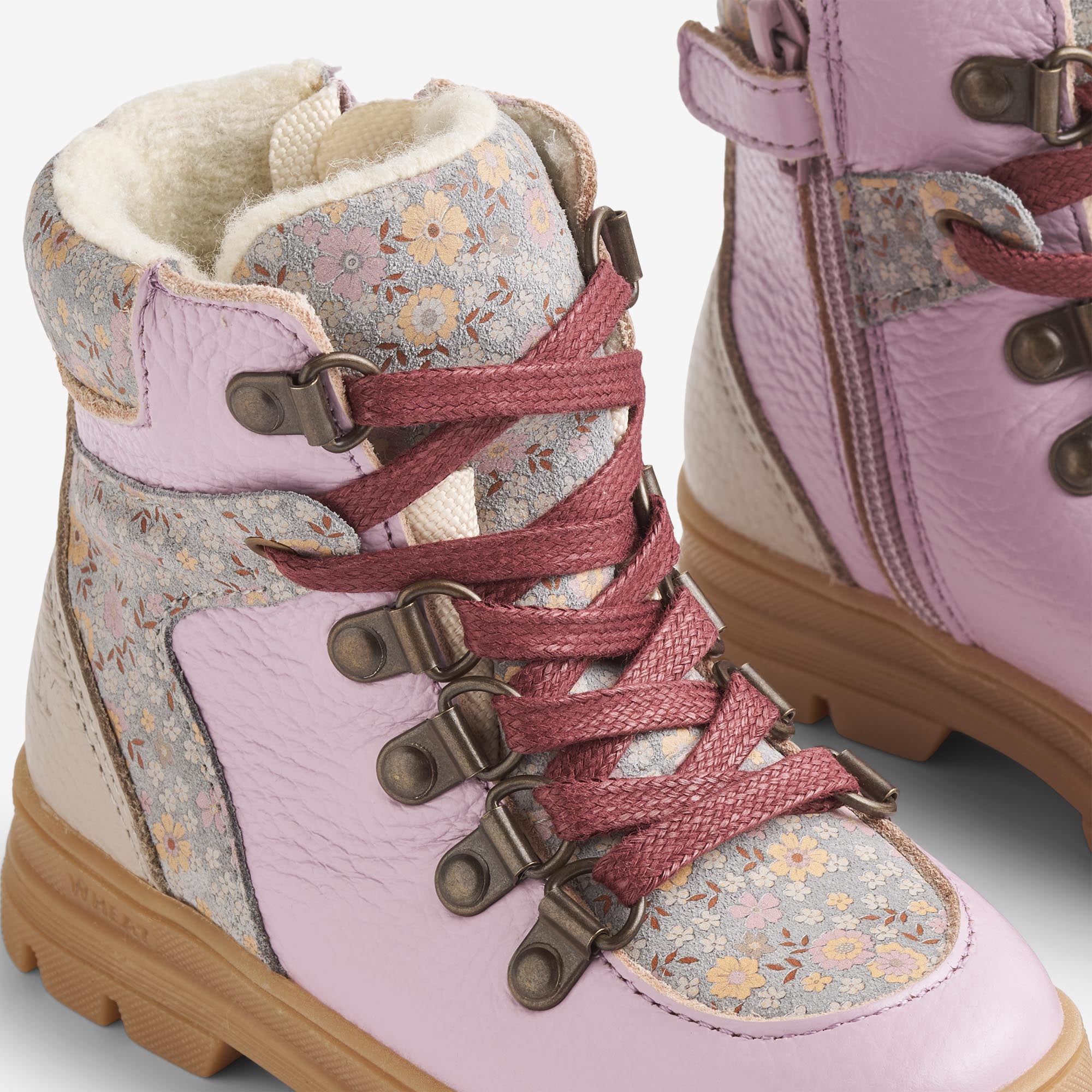 wheat-toni-hiker-tex-winterstiefel-slightly-blue-flowers-wollfutter image 4