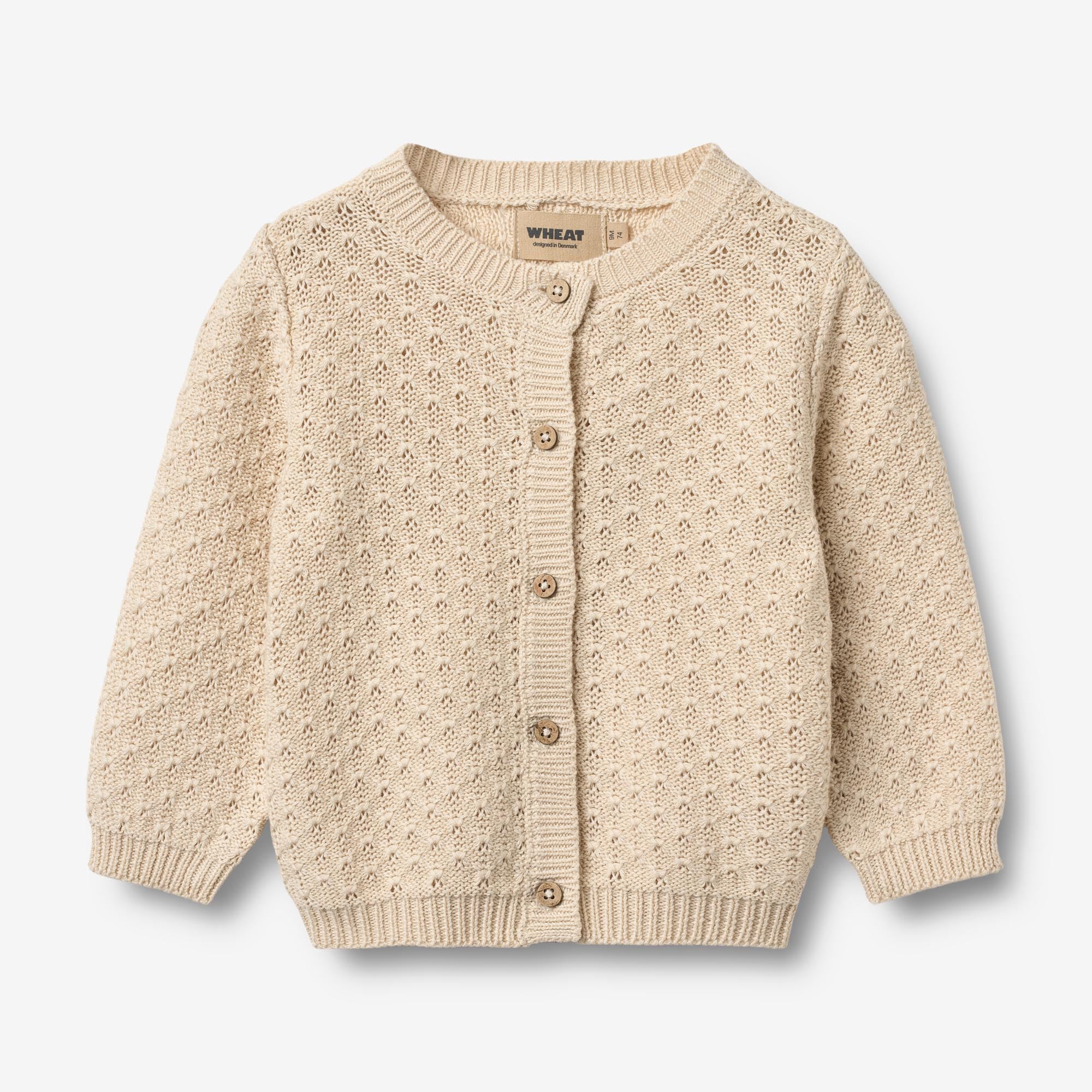 wheat-magnella-strickjacke-sandshell-aus-bio-baumwolle image 1