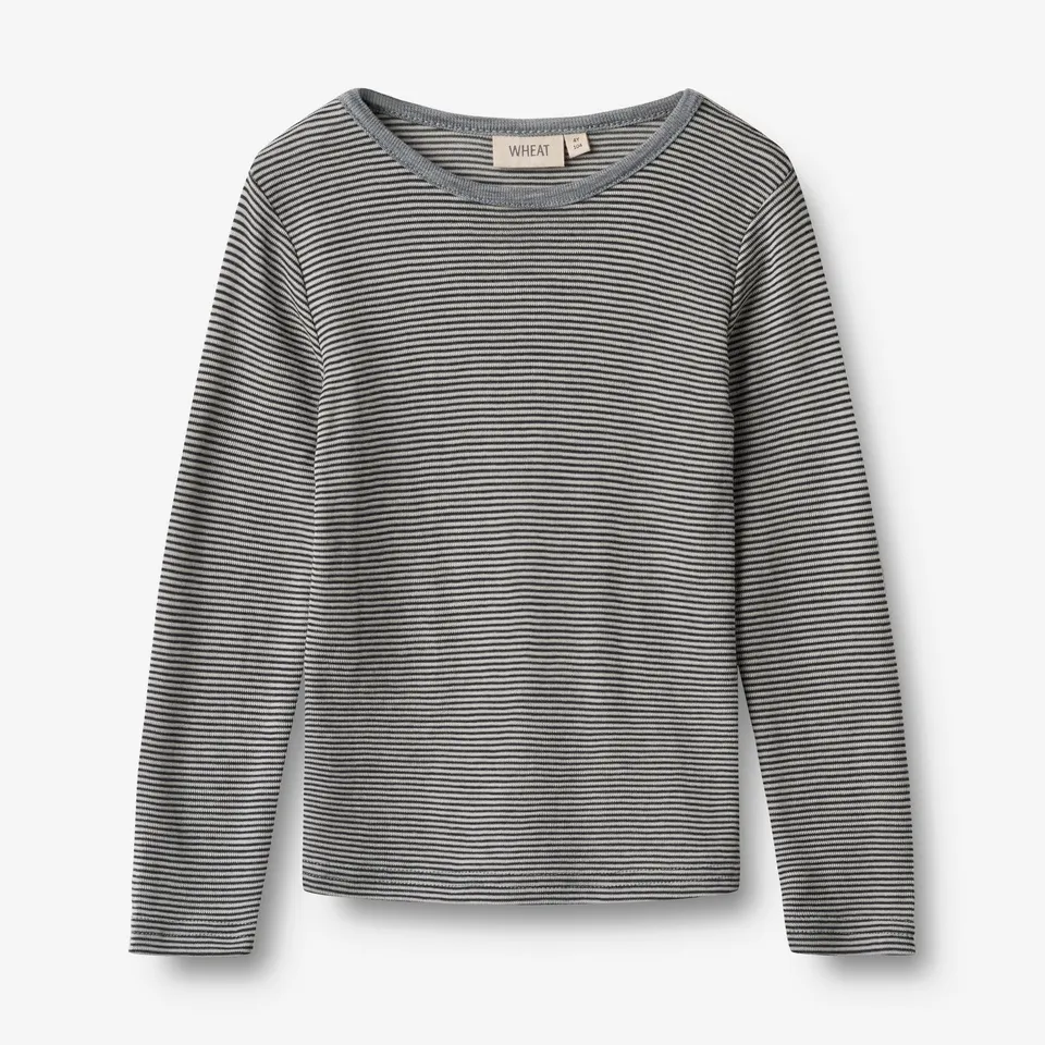 wheat-alfie-langarmshirt-wolle-navy-stripe-merino image 1