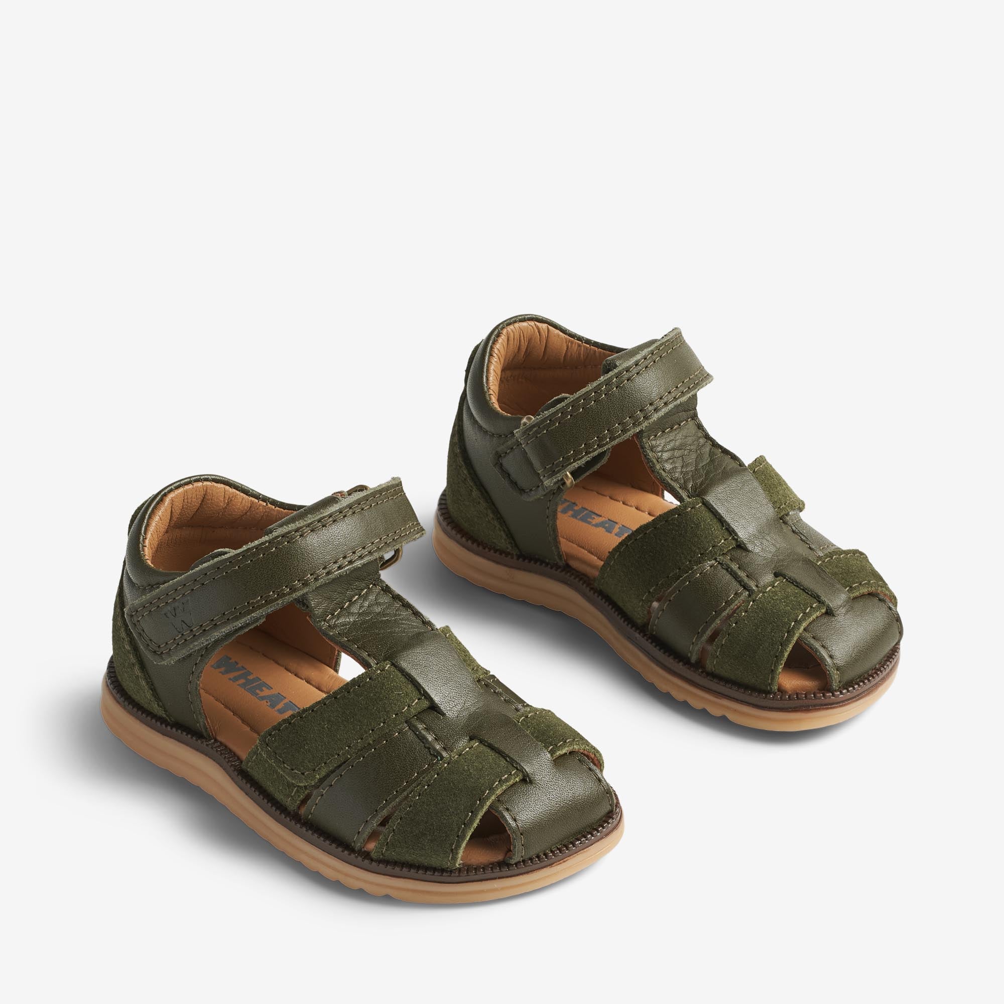 wheat-sky-prewalker-sandale-gr-n-leder-klett image 1