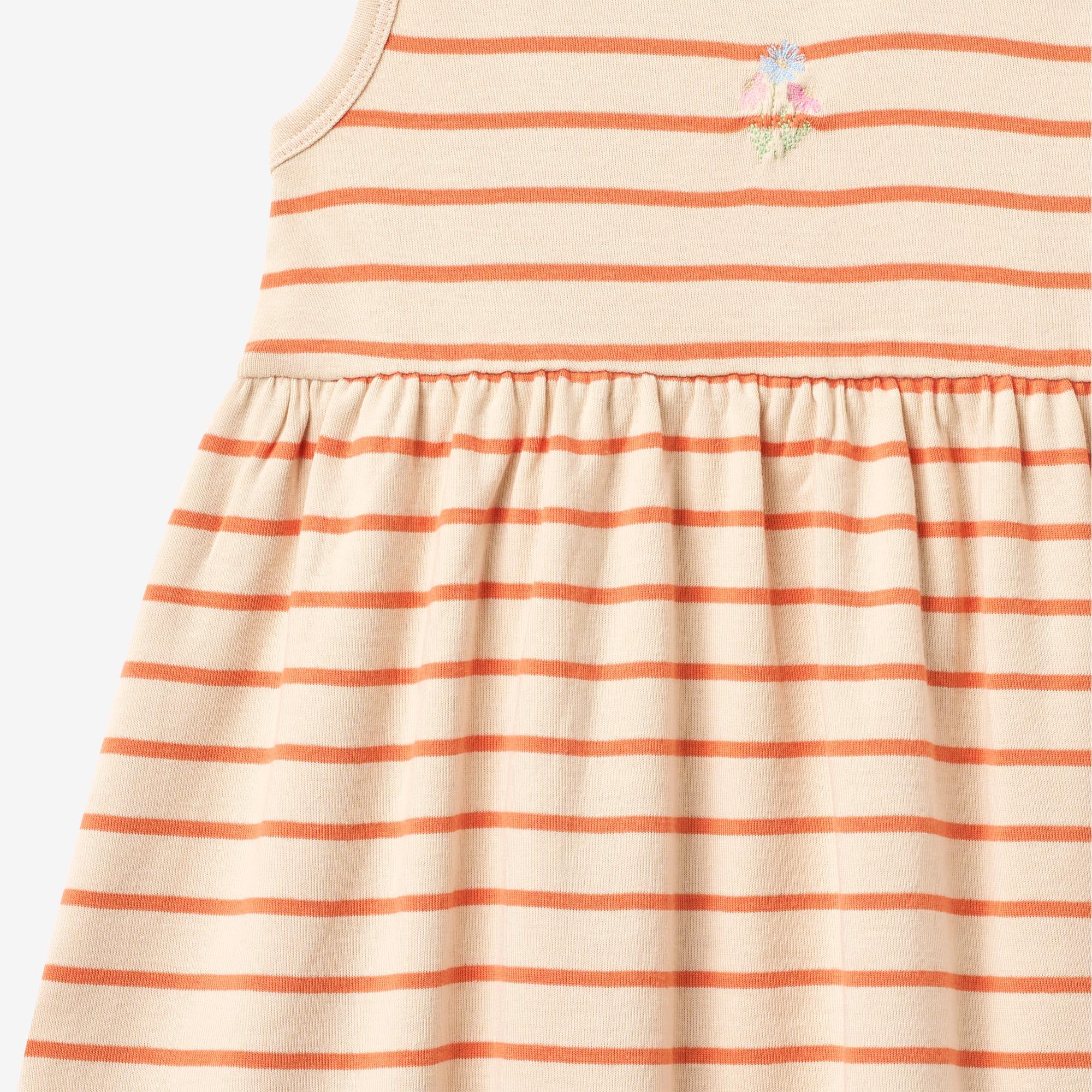 wheat-martha-jerseykleid-orange-stripe-aus-bio-baumwolle image 3