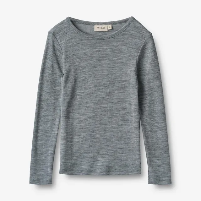 wheat-wool-t-shirt-alfie-melange-grey-gr-104-wolle image 1