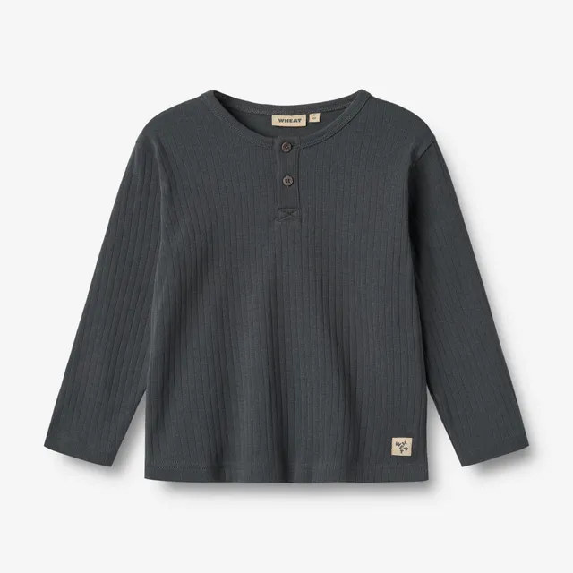 wheat-morris-langarmshirt-black-sea-bio-baumwolle image 1