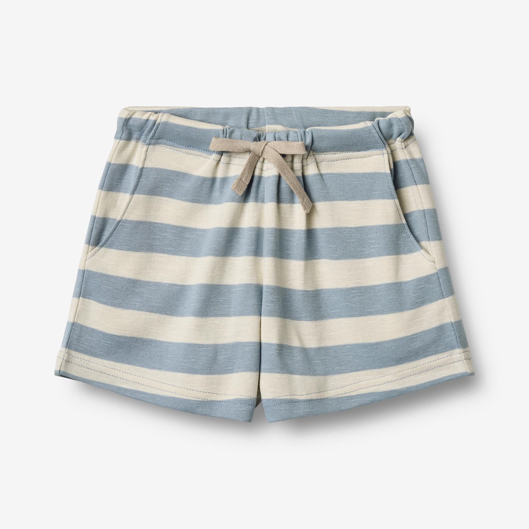 wheat-kalle-shorts-calm-blue-stripe-bio-baumwolle image 1