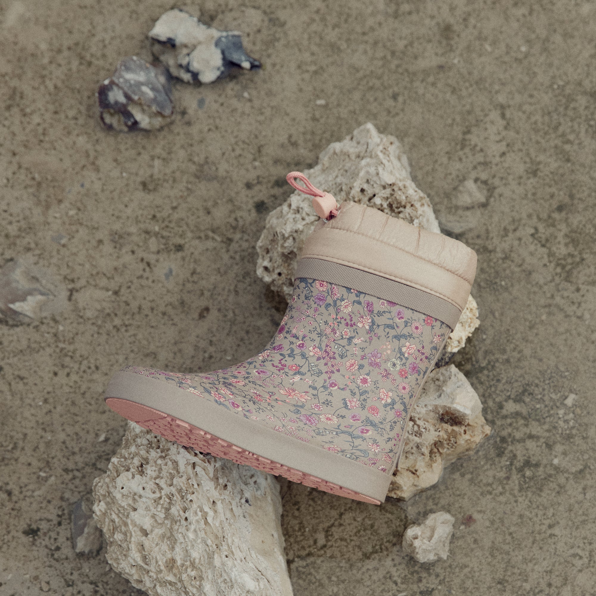 wheat-arden-thermo-gummistiefel-portabella-flowers-barfu image 3