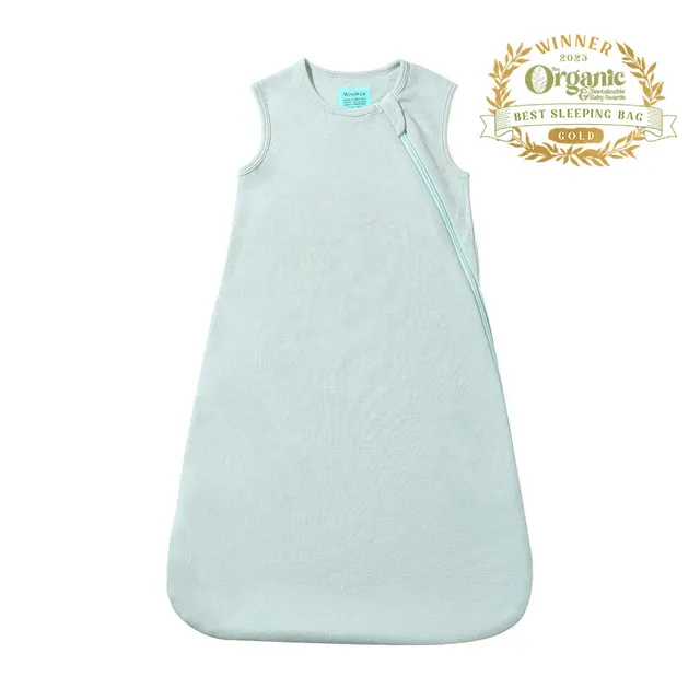 woolrex-schlafs-cke-baby-schlafsack-mint-90-cm-merinowolle image 1