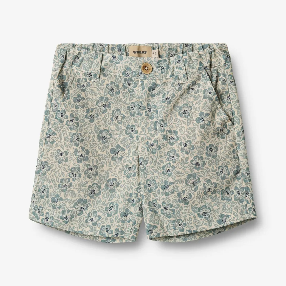 wheat-elvig-shorts-aqua-hawaii-bio-baumwolle image 1
