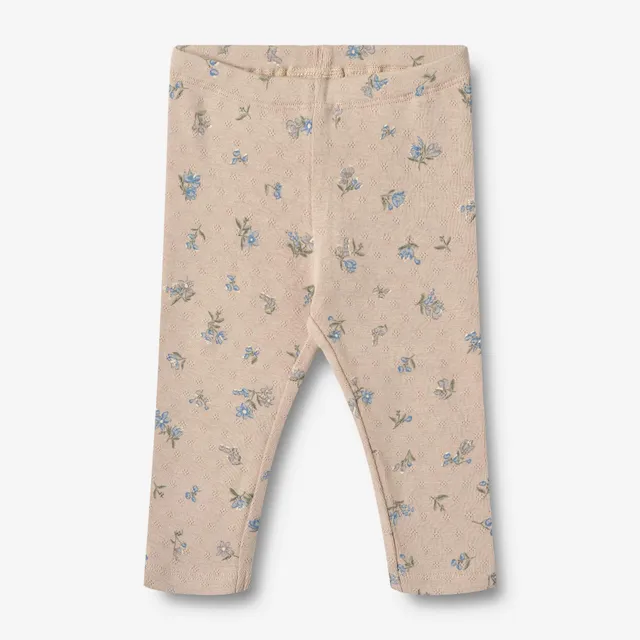 wheat-jules-jersey-leggings-baby-warm-sand-flowers-bio image 1