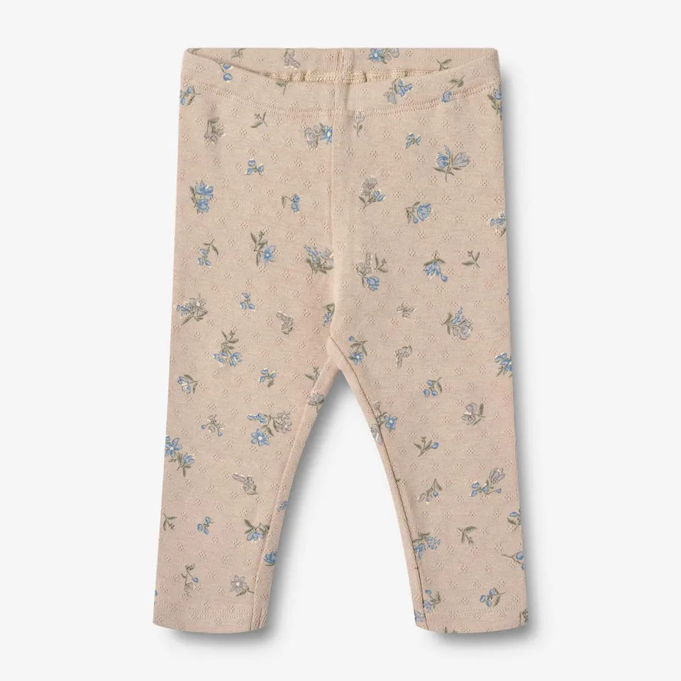 wheat-jules-jersey-leggings-baby-warm-sand-flowers-bio image 1