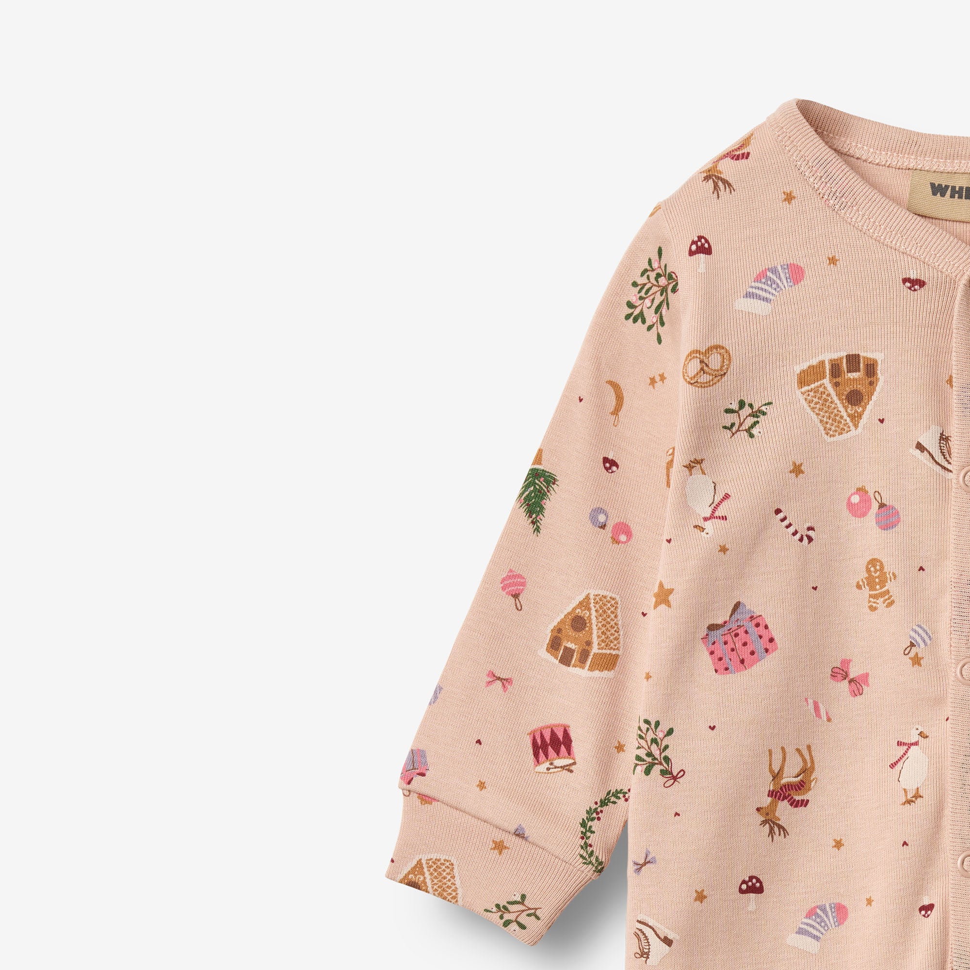 wheat-nikola-sleepsuit-rose-dust-holiday-strampler-bio image 3