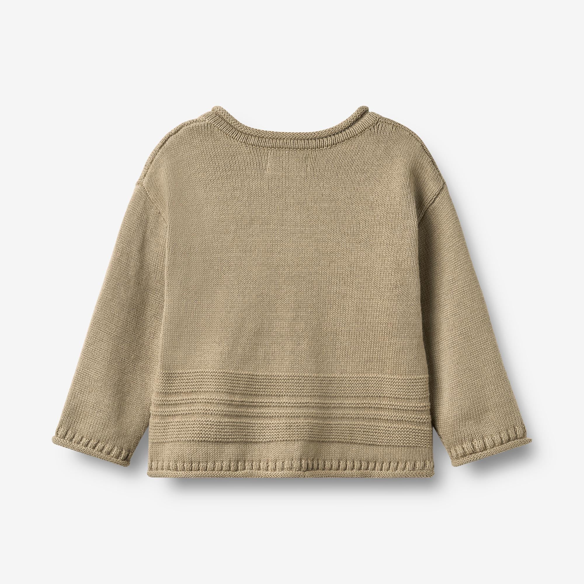 wheat-clothing-strickjacke-gunnar-cardigan-gravel-bio image 2