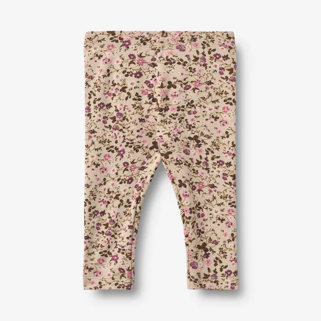 wheat-jules-leggings-soft-sand-flower-wine-bio-gr-86 image 1