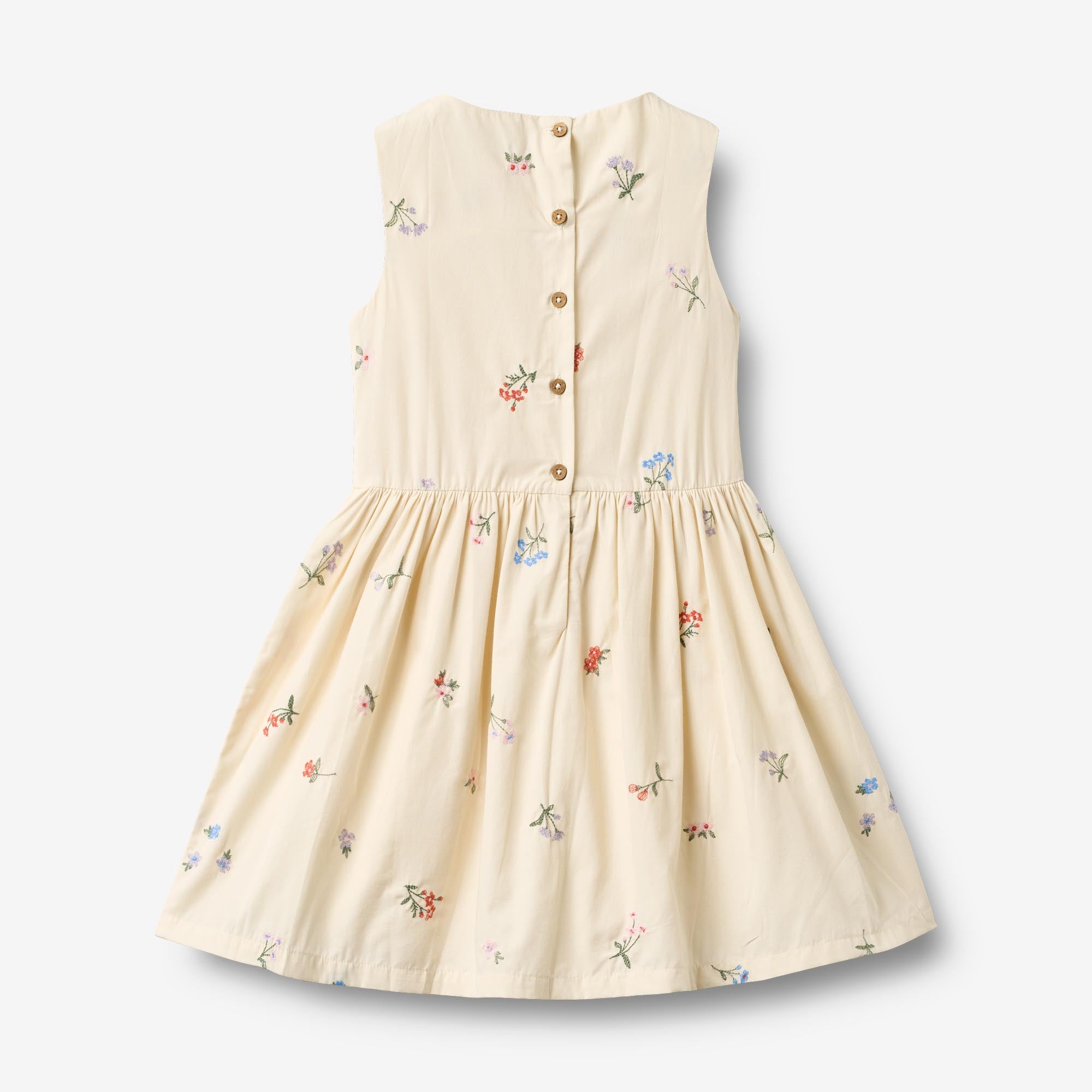 wheat-thelma-kleid-ivory-embroidery-flowers-bio image 2