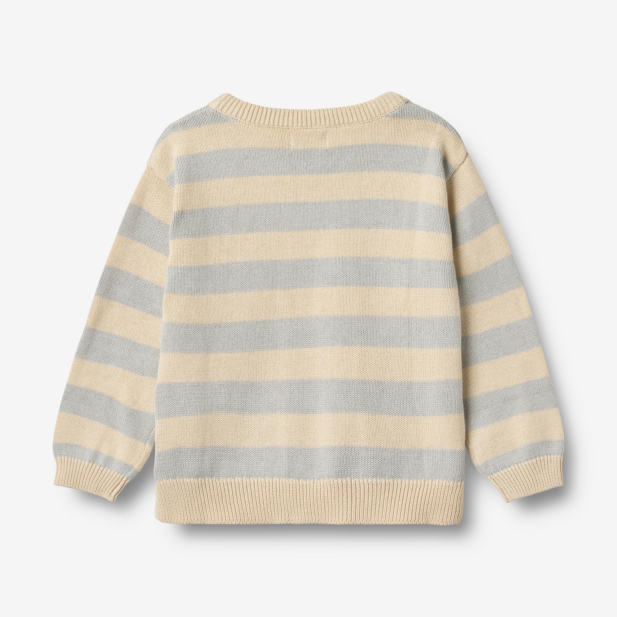 wheat-morgan-strickpullover-soft-blue-stripe-bio-baumwolle image 2
