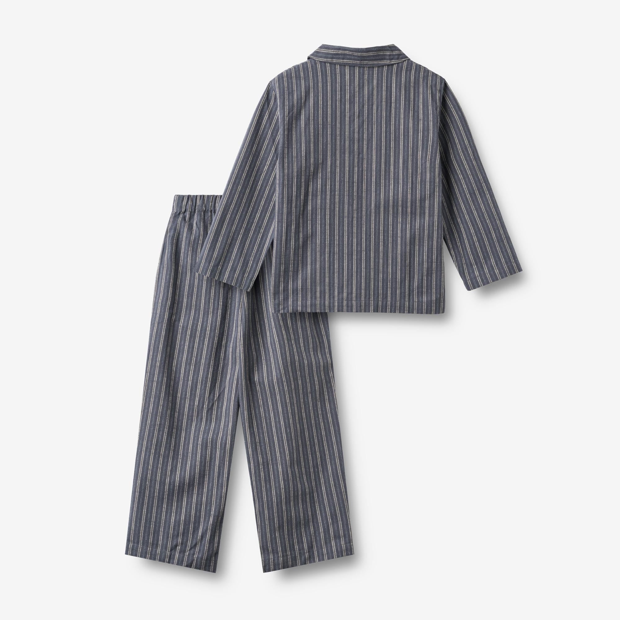 wheat-madison-pyjama-kinder-blue-holiday-stripe-bio image 4