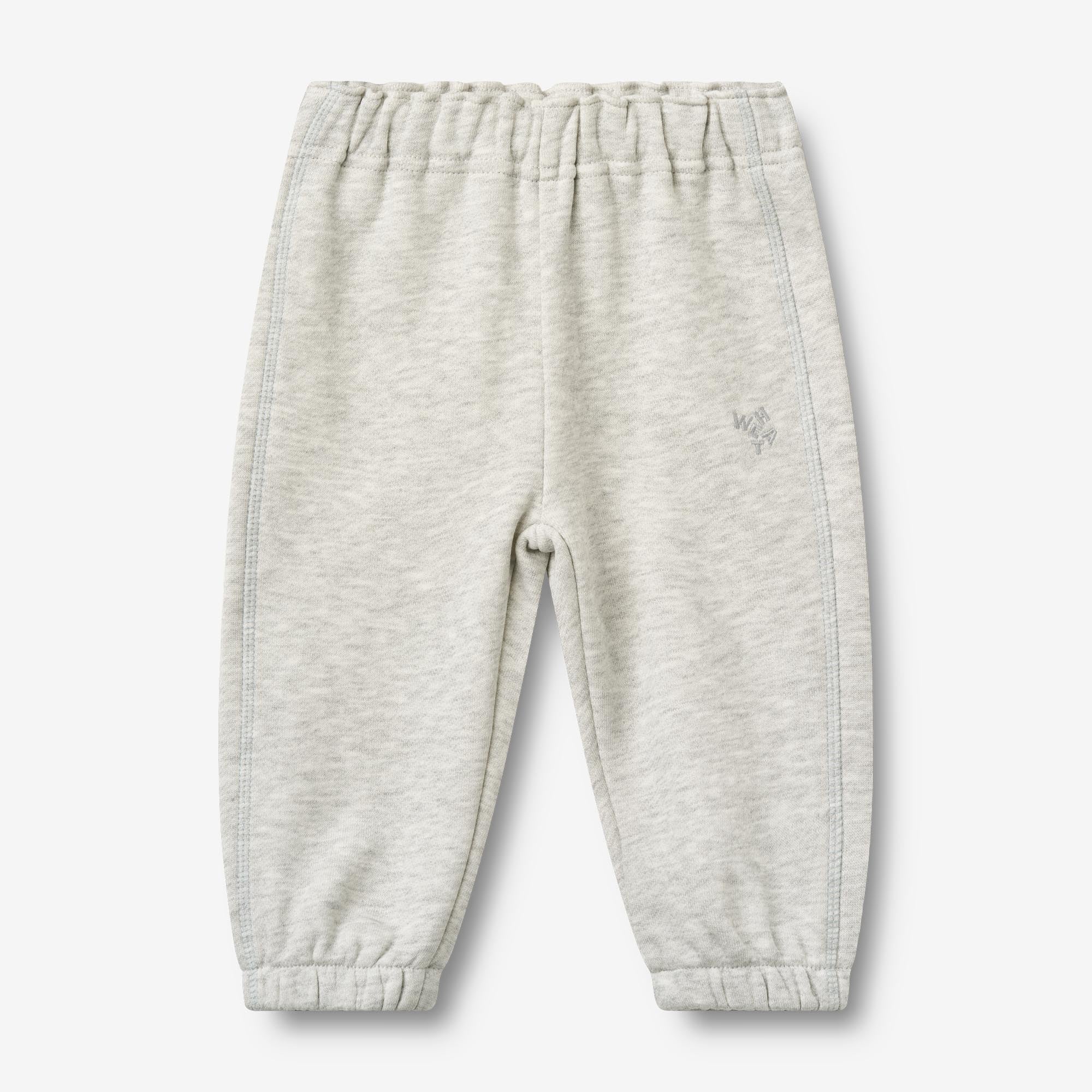 wheat-cruz-baby-sweathose-light-melange-grey-bio image 1