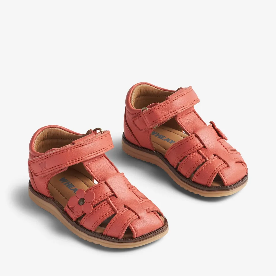 wheat-sky-flower-prewalker-coral-leder-blume image 1