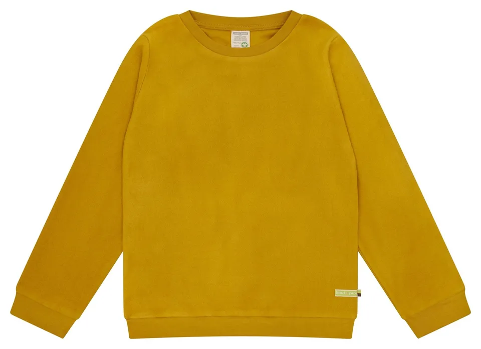 loud-proud-classics-fleece-sweatshirt-curry-134-140-bio-baumwolle image 1