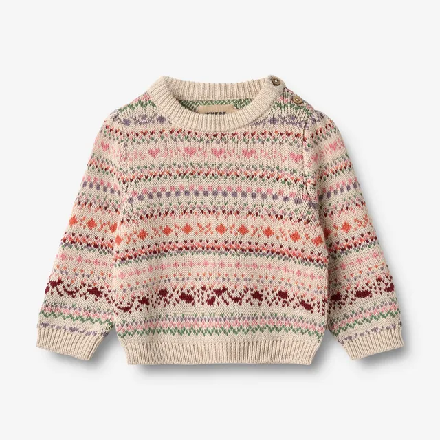 wheat-olga-pullover-multi-jacquard-bio-baumwolle image 1