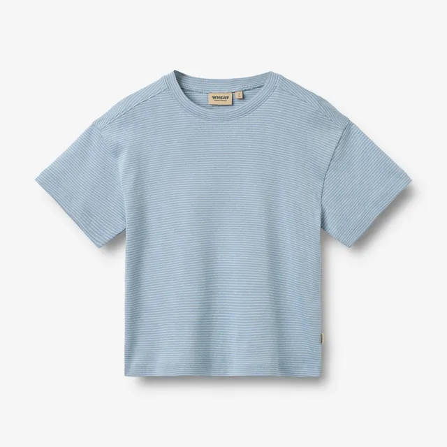 wheat-tommy-t-shirt-faded-blue-stripe-jungen-streifen image 1