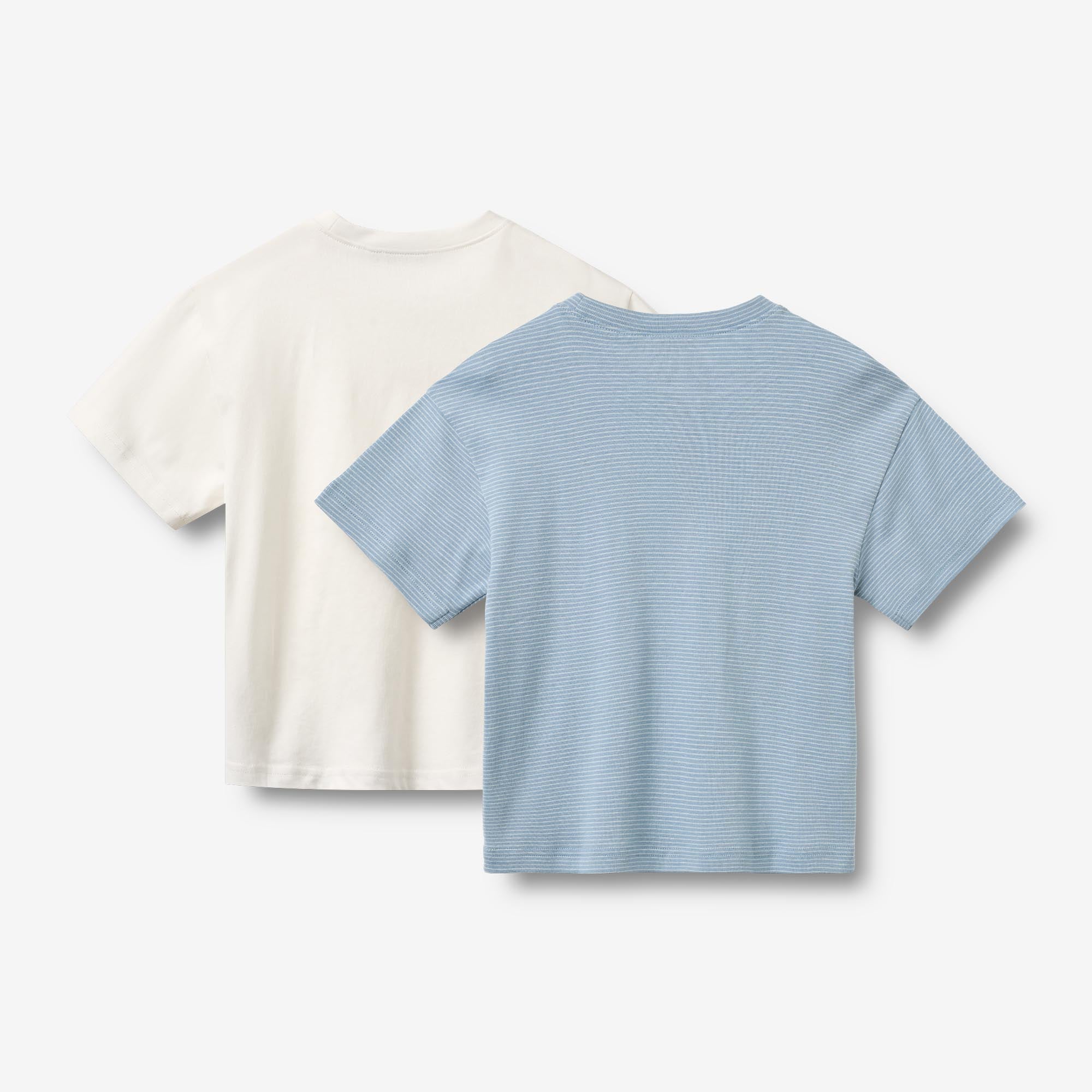 wheat-tommy-t-shirt-2er-faded-blue-stripe-bio image 2