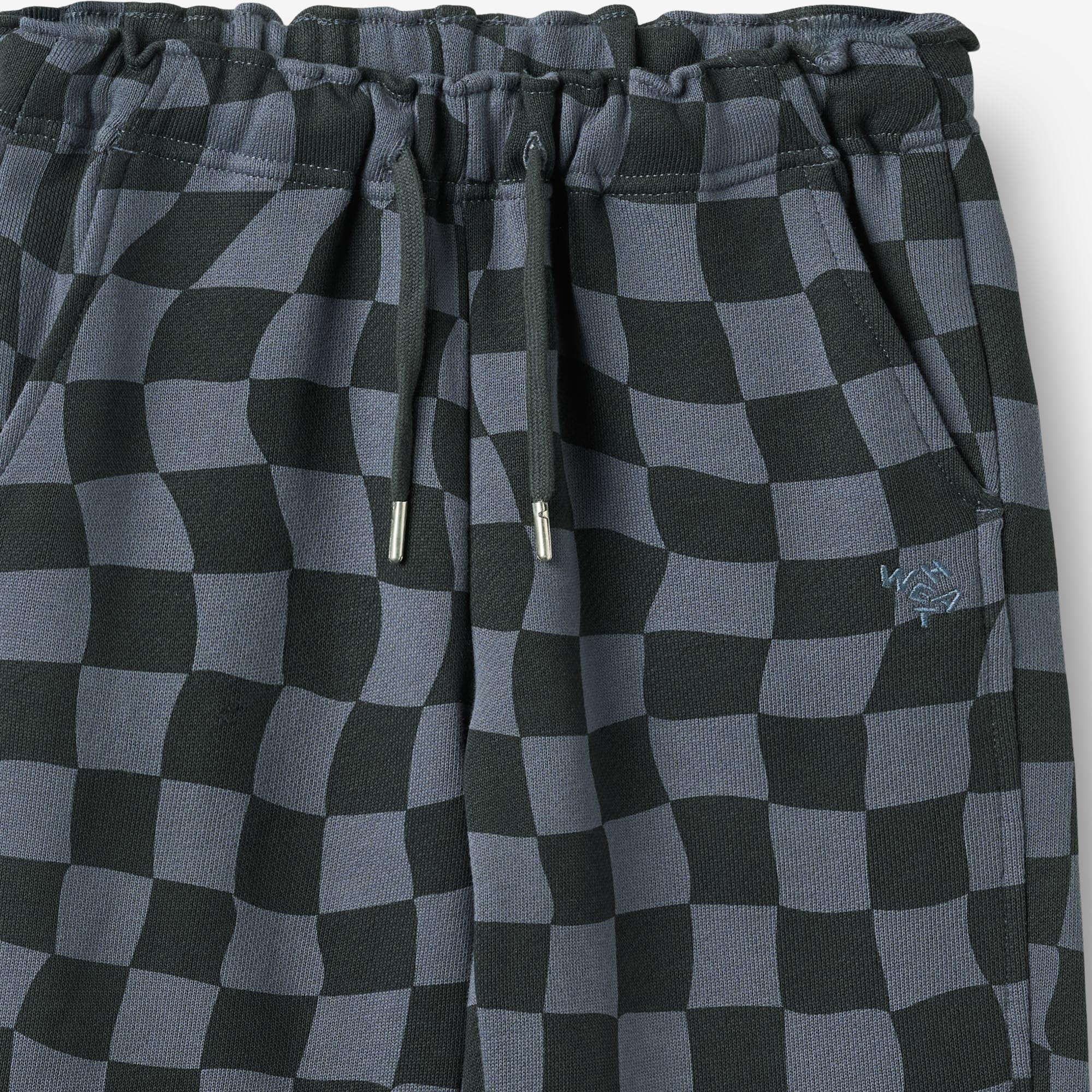 wheat-cosmo-sweatpants-navy-blue-check-bio-baumwolle-2 image 4
