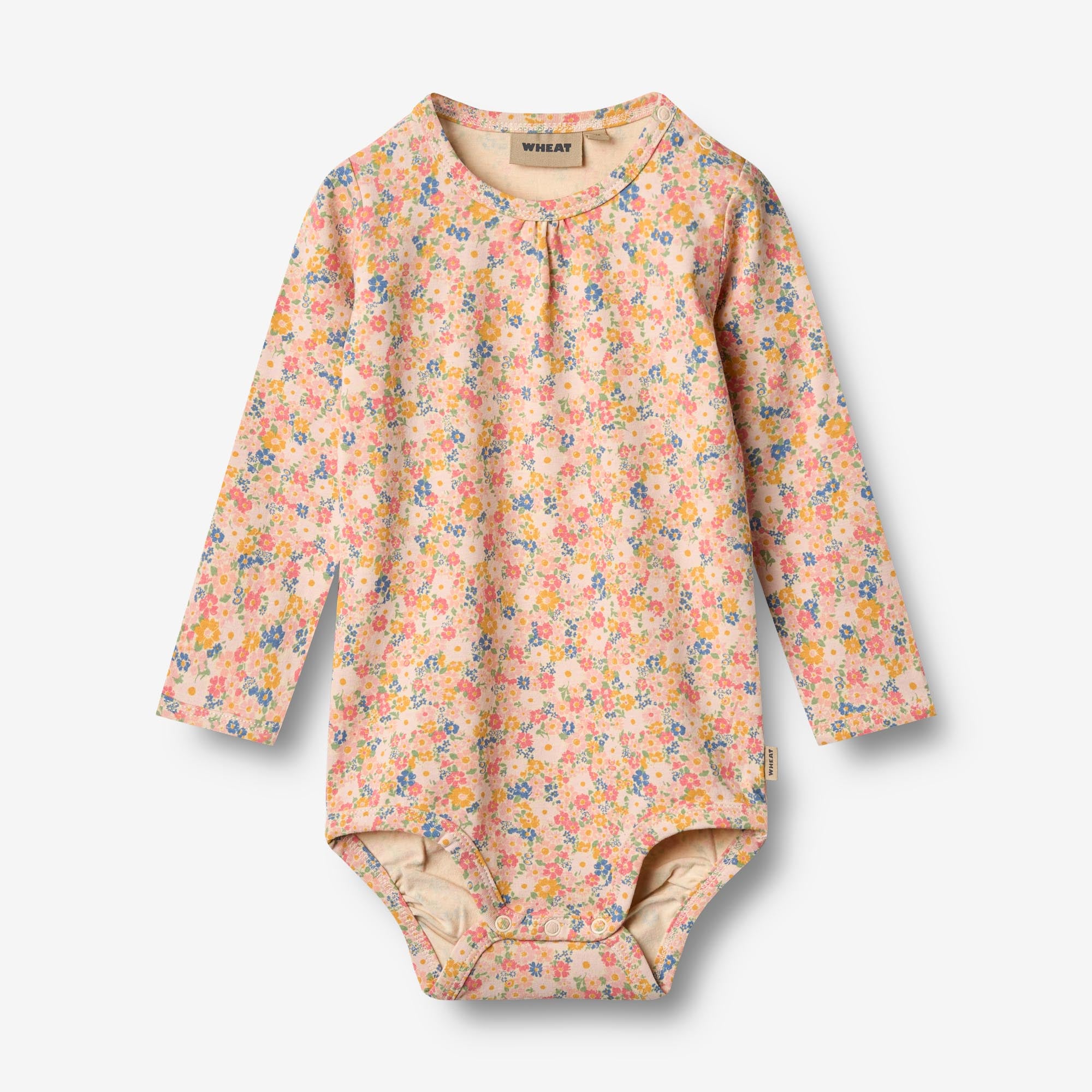 wheat-liv-body-langarm-multi-flowers-bio-baumwolle-baby image 1