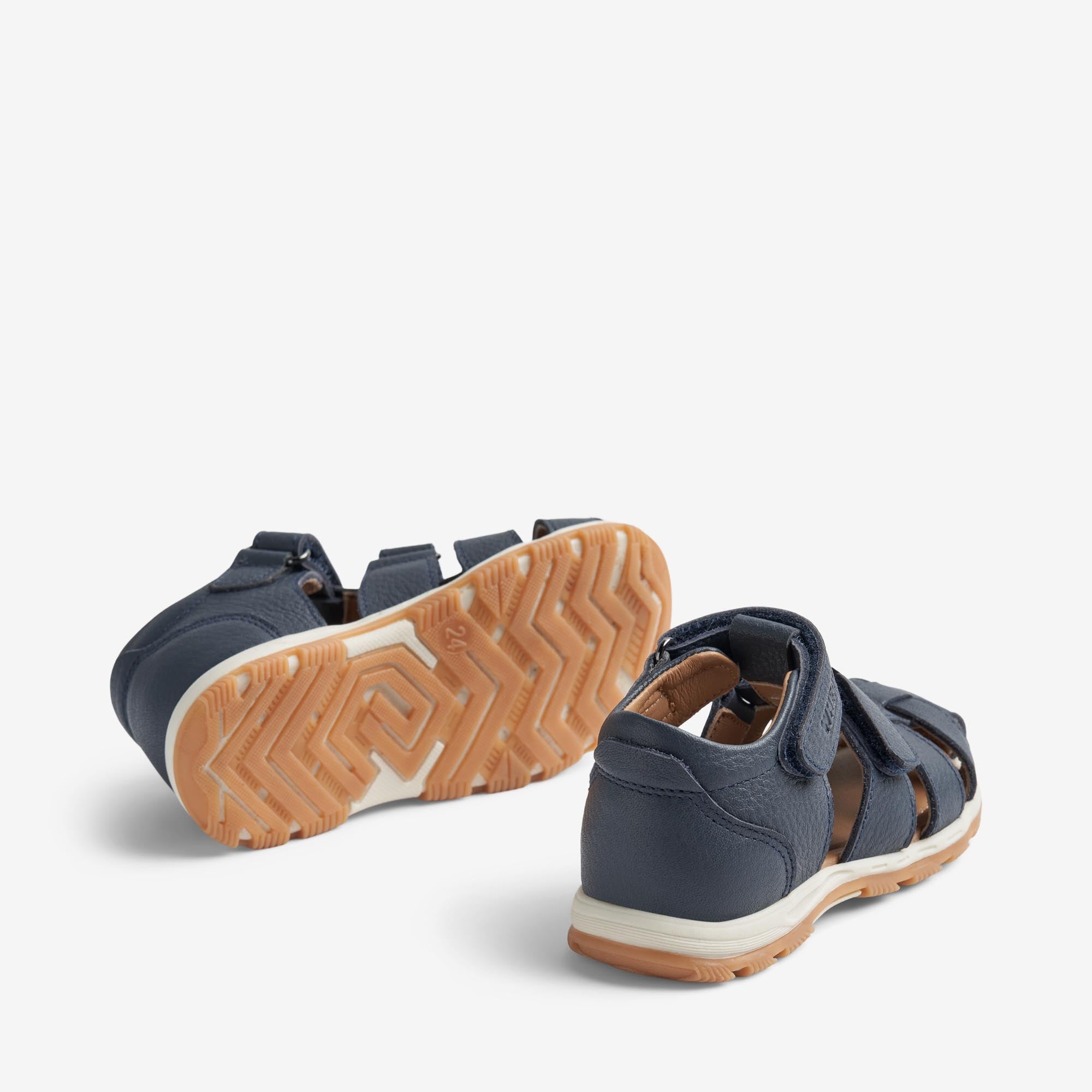 wheat-frei-l-sandale-kinder-navy-leder-klett image 2