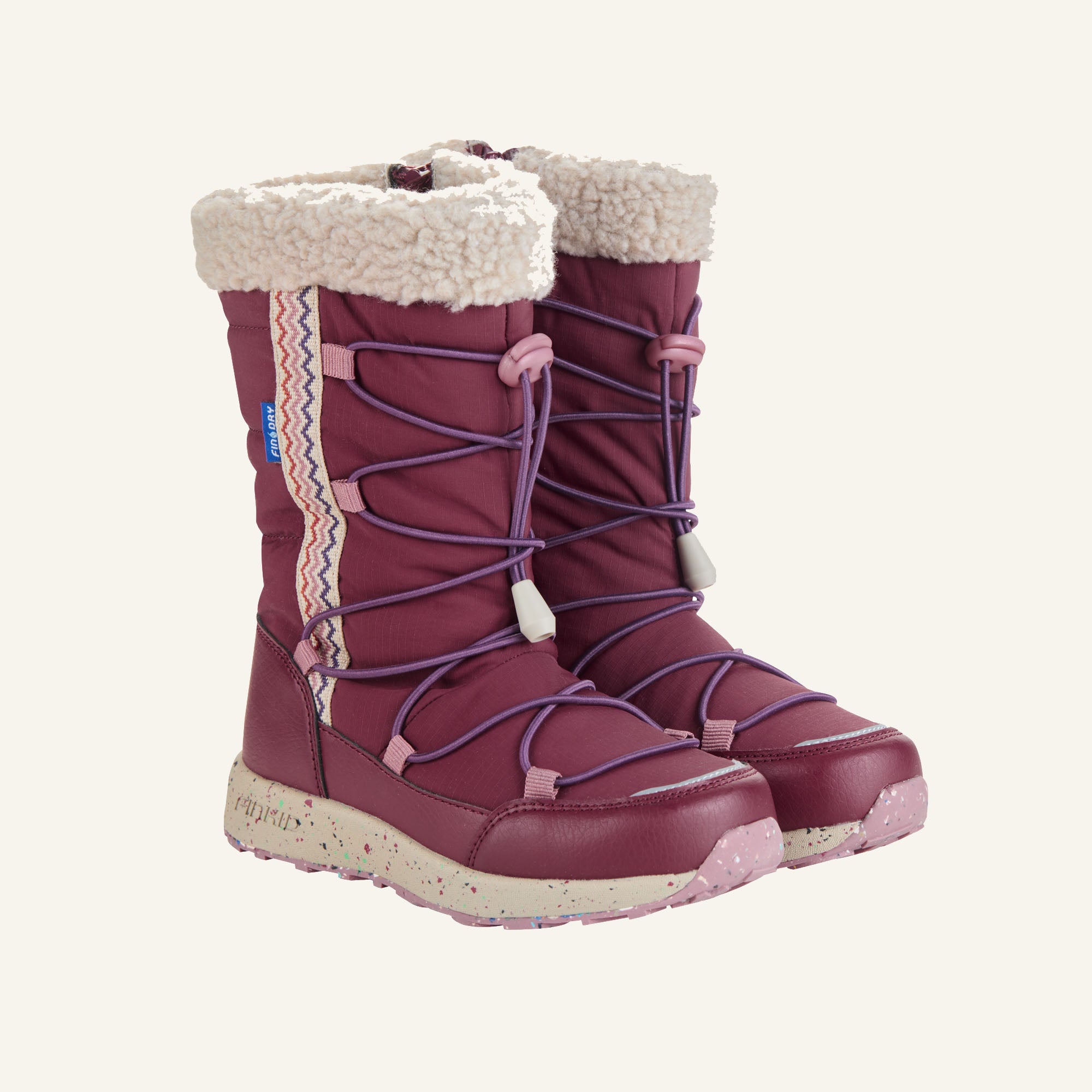 finkid-husky-lauma-winterstiefel-cranberry-28-wasserdicht image 1