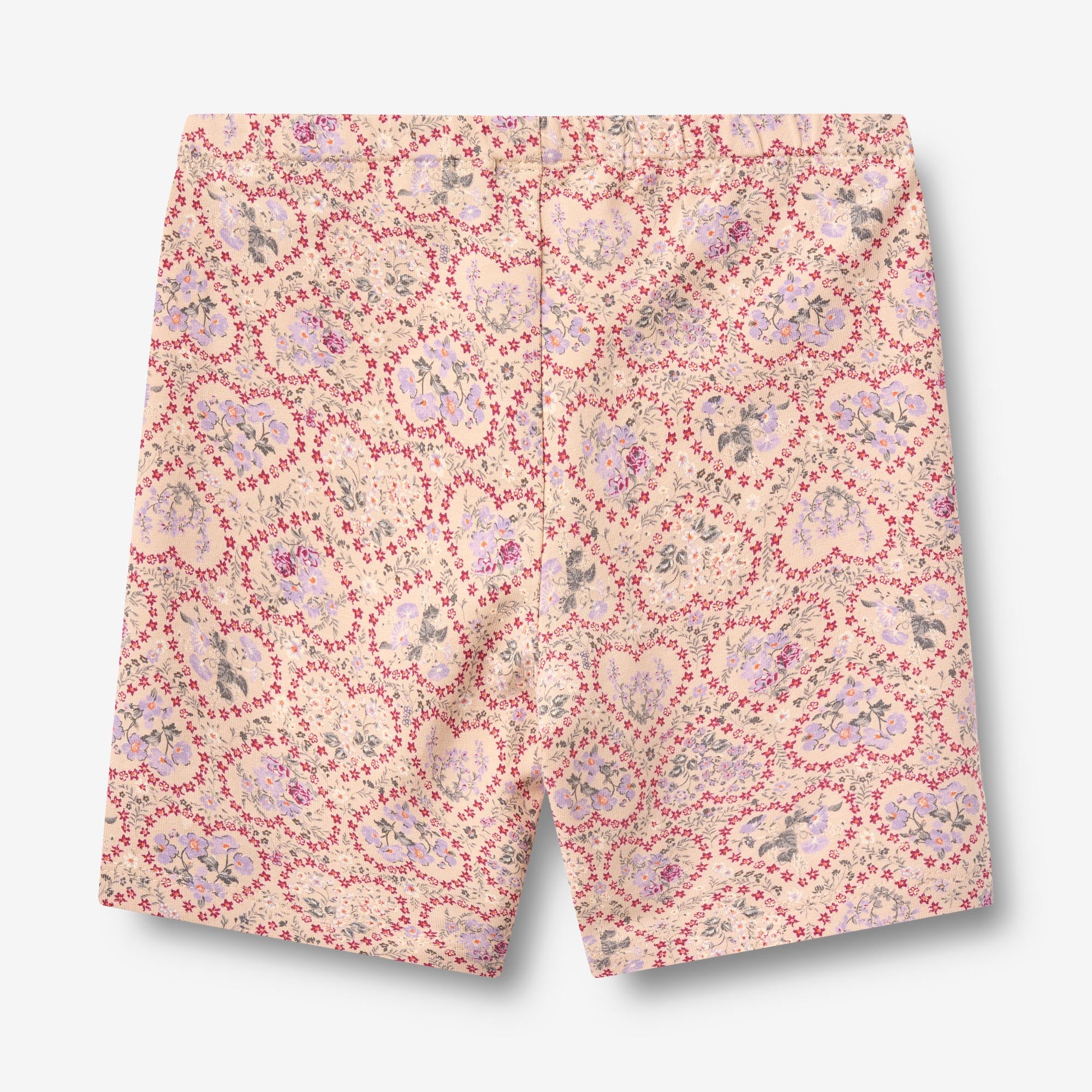 wheat-anne-bike-shorts-magenta-heart-flowers-bio image 2