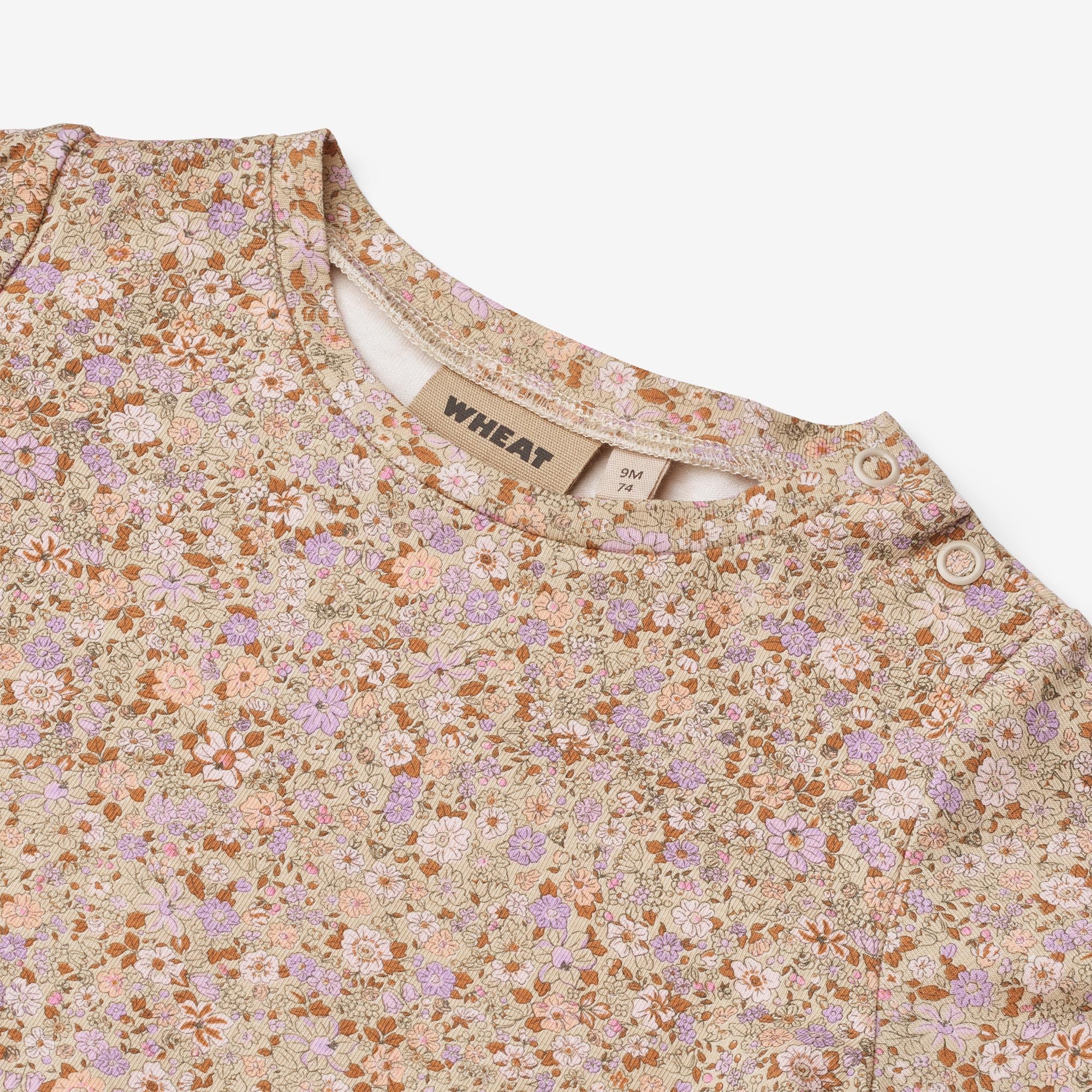wheat-manna-baby-t-shirt-lilac-flower-meadow-bio image 3