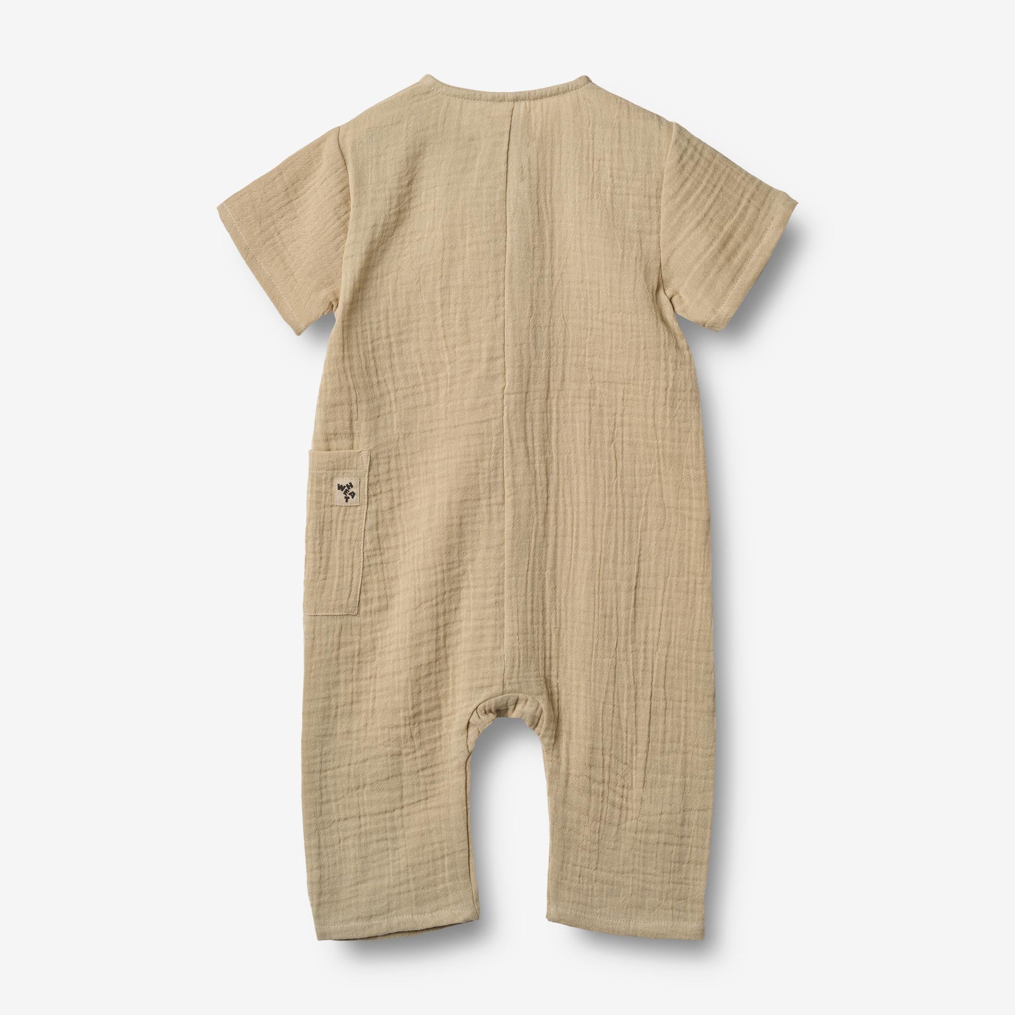 wheat-romper-alex-baby-overall-soft-sand-bio-baumwolle image 2