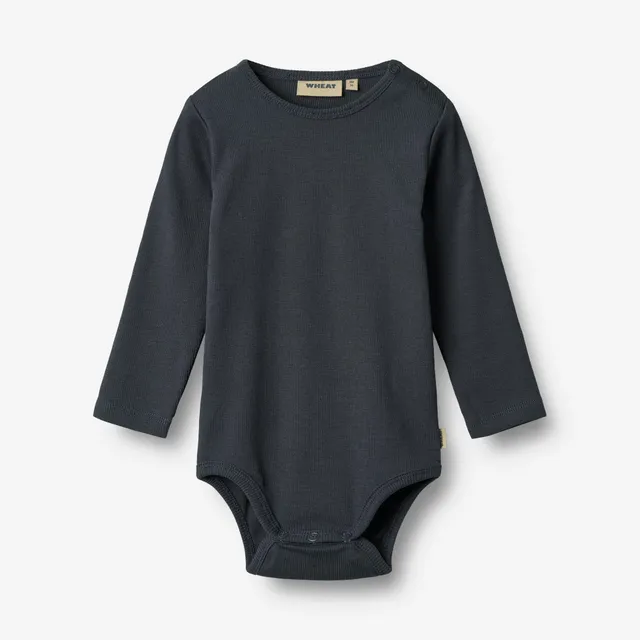 wheat-spencer-body-l-s-babybody-navy-bio-baumwolle image 1
