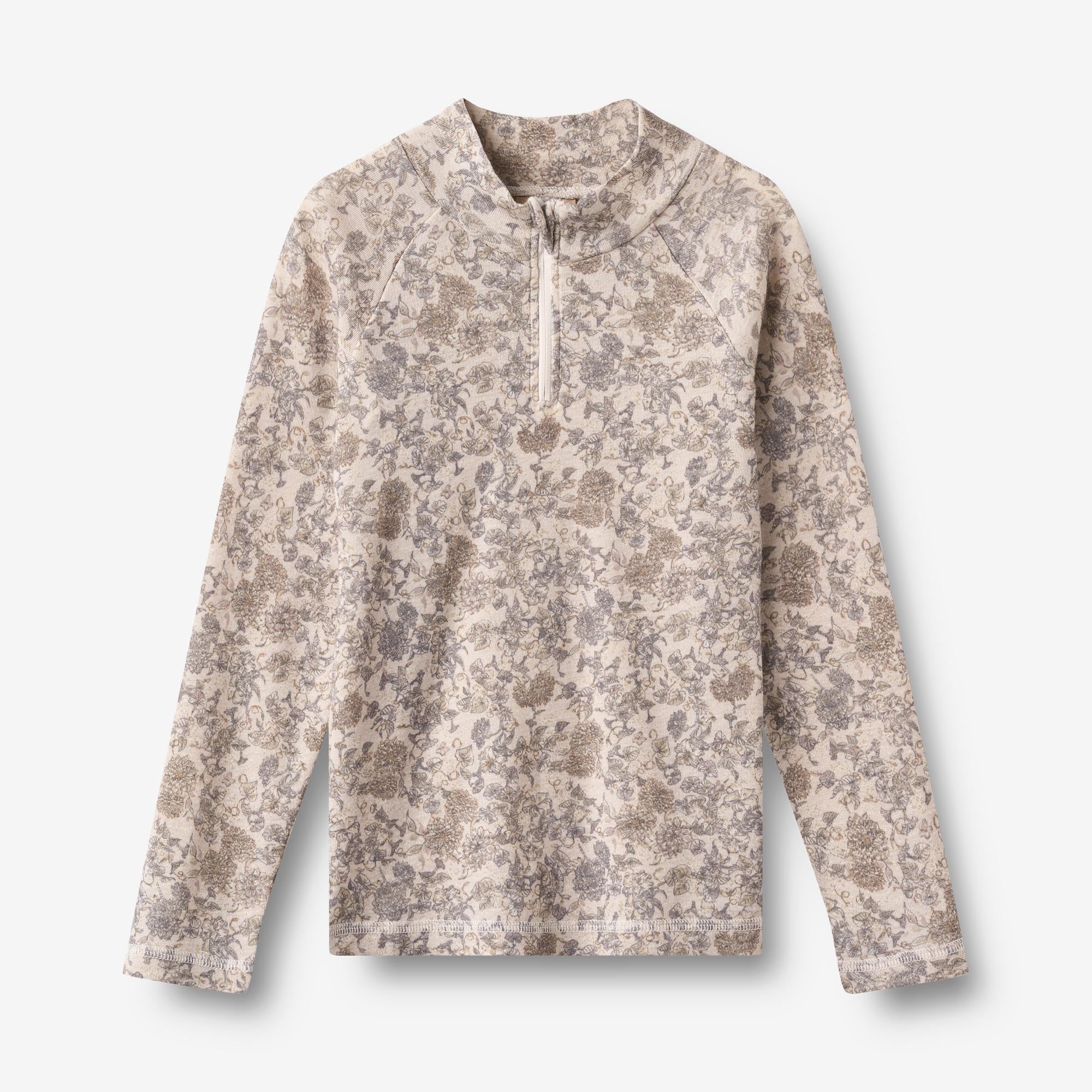 wheat-wino-baselayer-halfzip-wolle-grey-winter-flowers-merino image 1