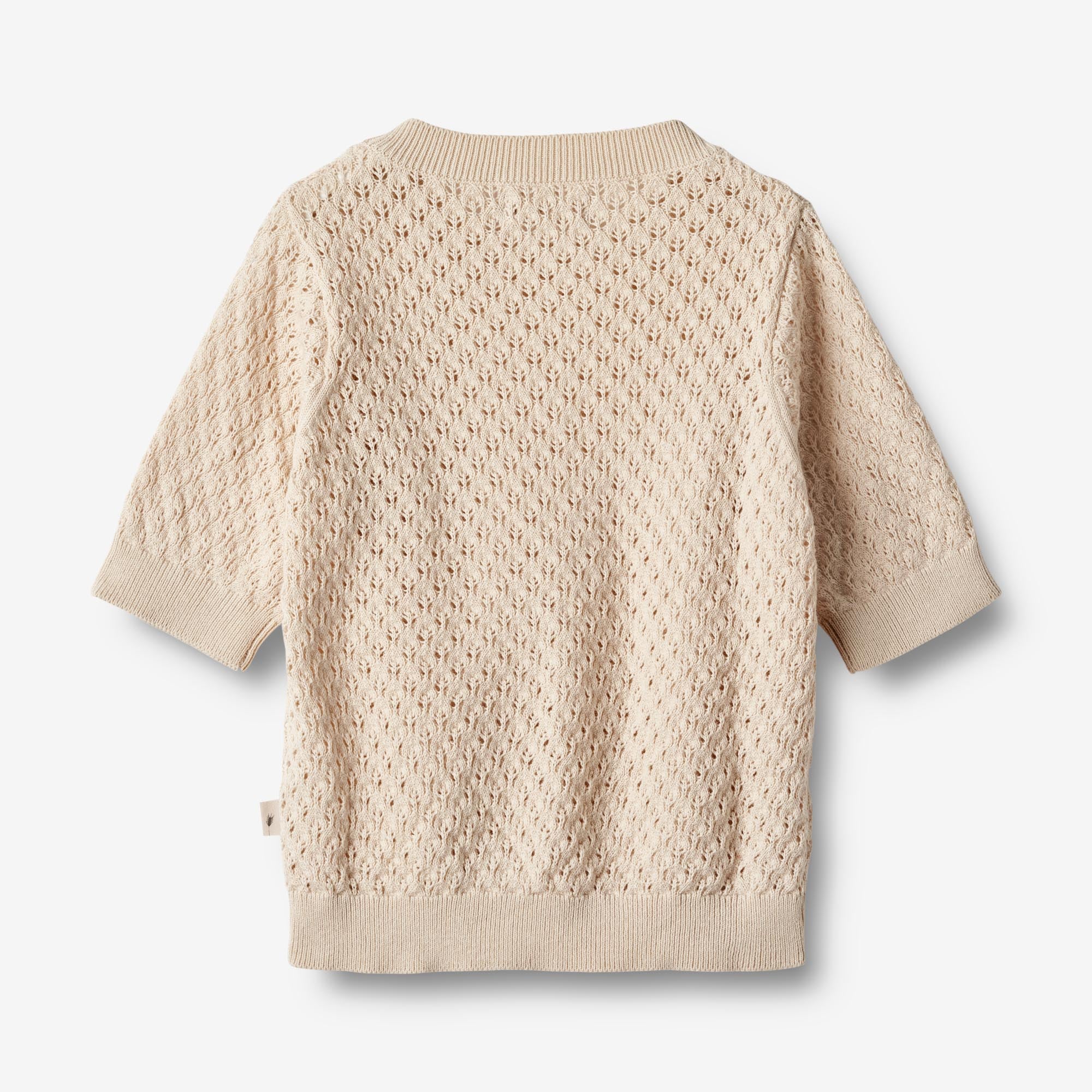 wheat-alva-stricktop-sandshell-m-dchen-t-shirt-bio-baumwolle image 2