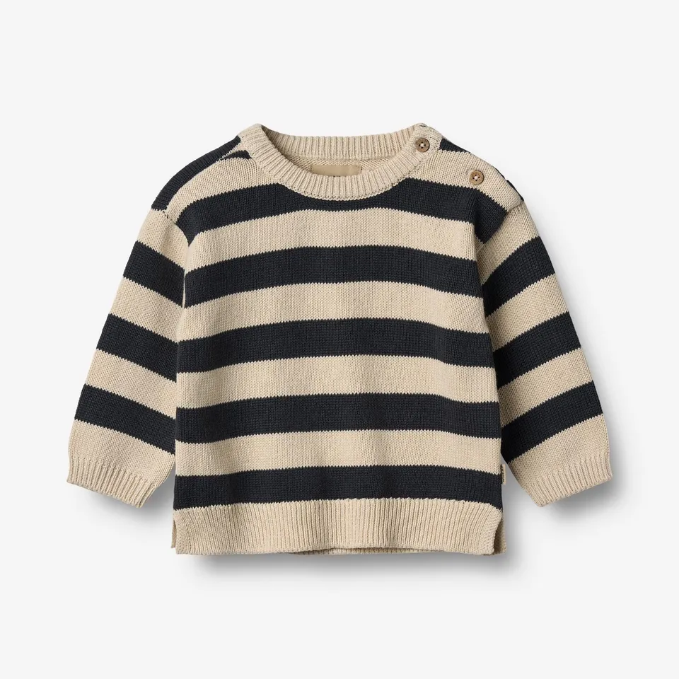 wheat-harlow-star-baby-pullover-navy-stripe-bio image 1