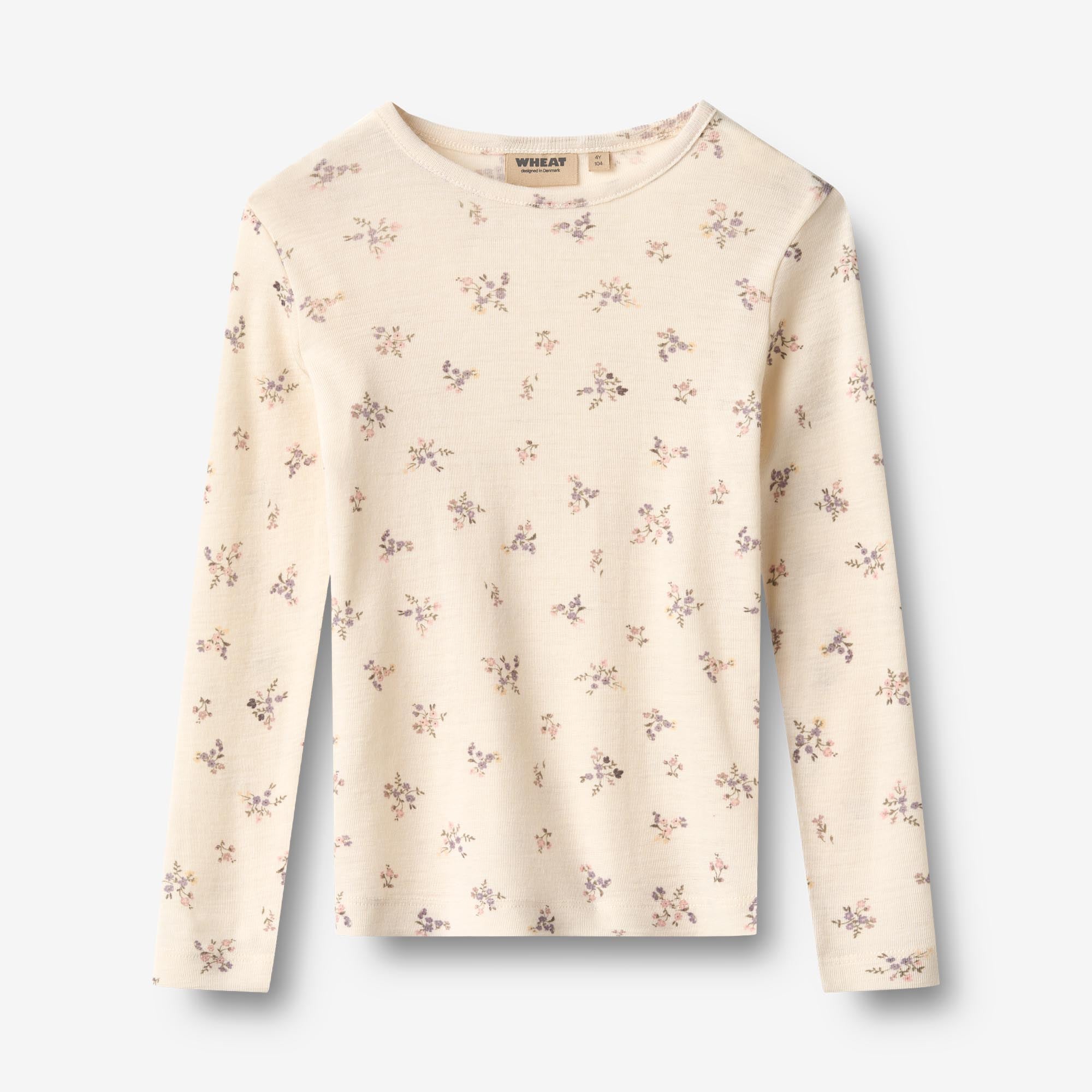 wheat-alfie-wollshirt-eggshell-flowers-merino-m-dchen-langarm image 1