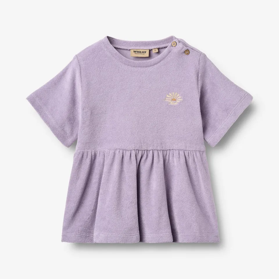 wheat-astrid-jerseykleid-warm-cosmic-lilac-bio-baumwolle image 1