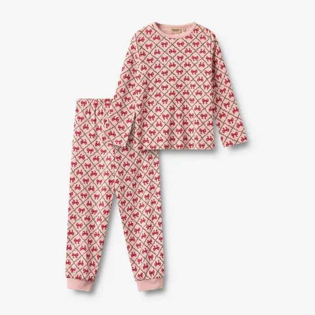 wheat-clothing-nightwear-mila-dim-rose-bows-pyjama-bio image 1