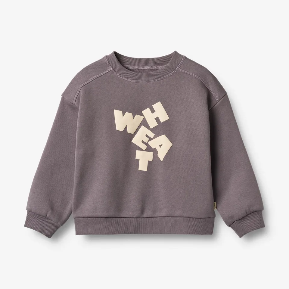 wheat-lennon-sweatshirt-kinder-purple-stone-bio-baumwolle image 1