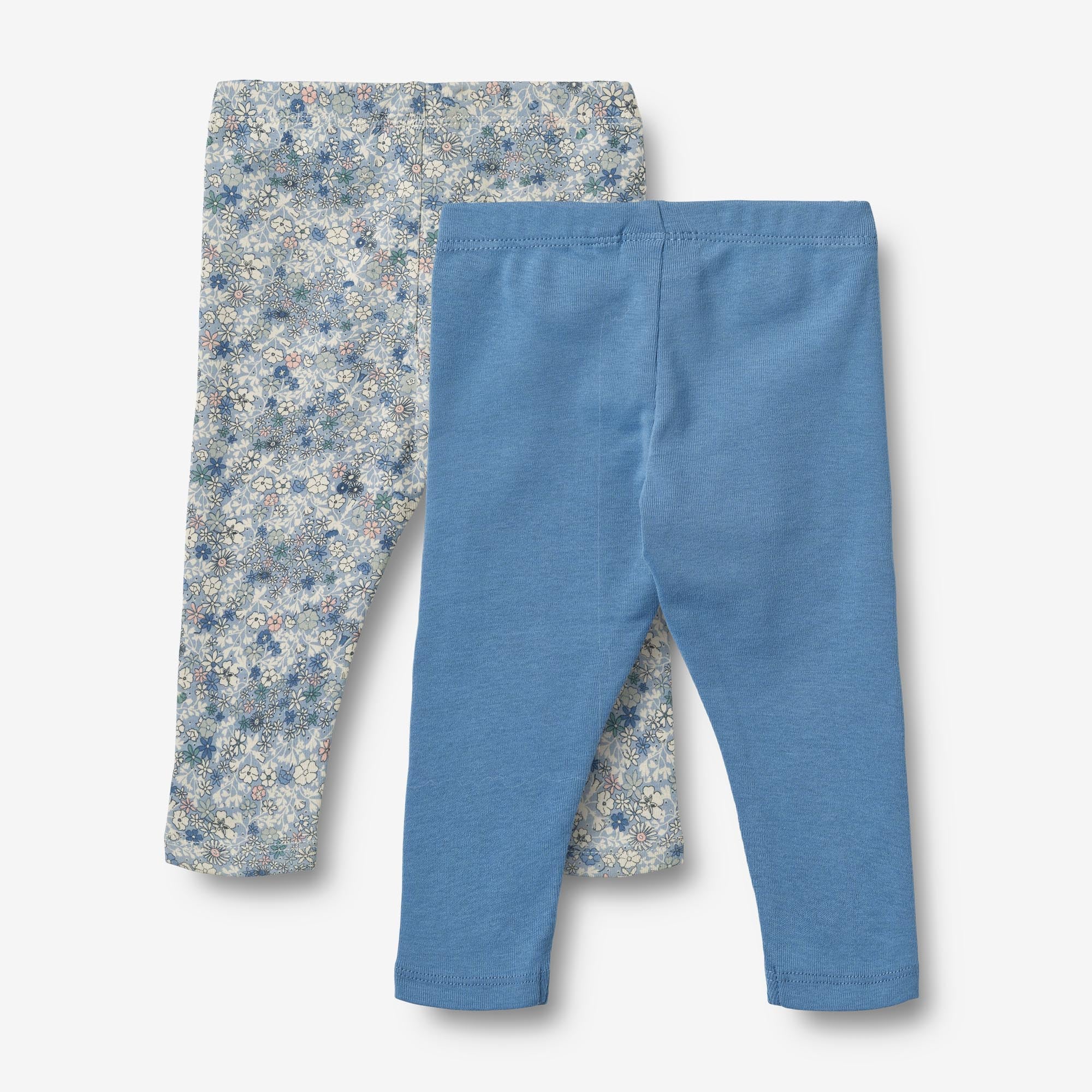 wheat-jules-2-leggings-blue-summer-flowers-bio-2er-pack image 2