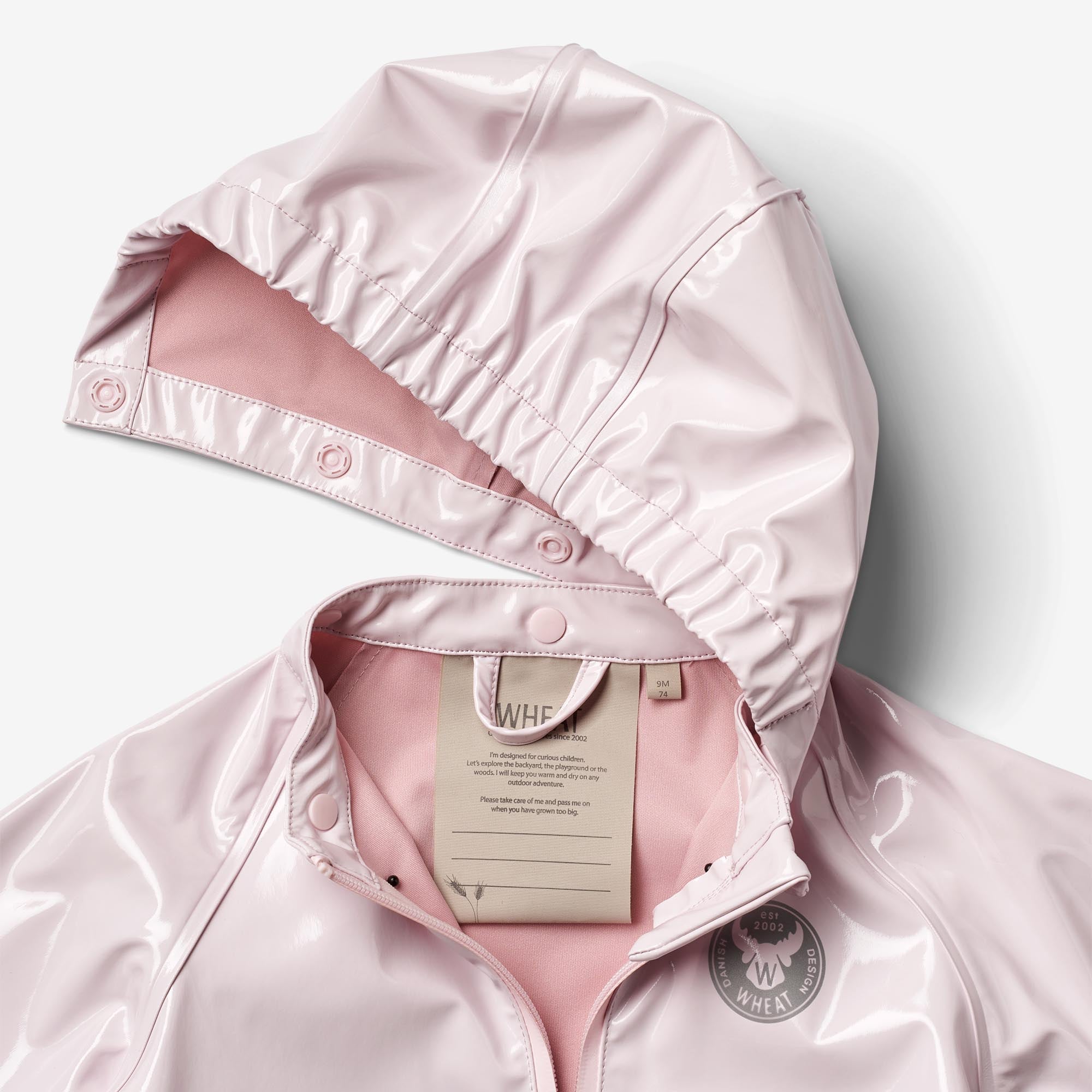 wheat-chardy-regenjacke-cherry-bloom-glossy-rosa image 3