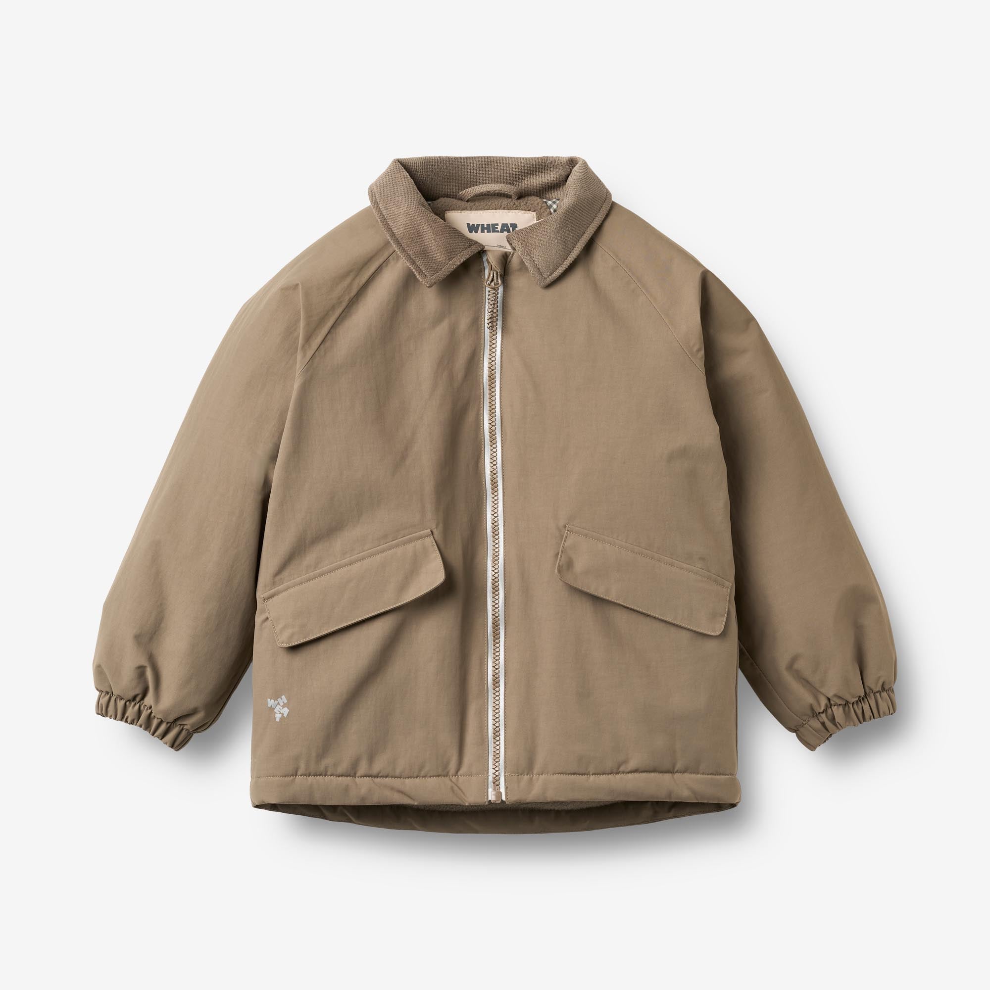 wheat-cloudie-jacke-braun-kinderjacke-wasserdicht image 1