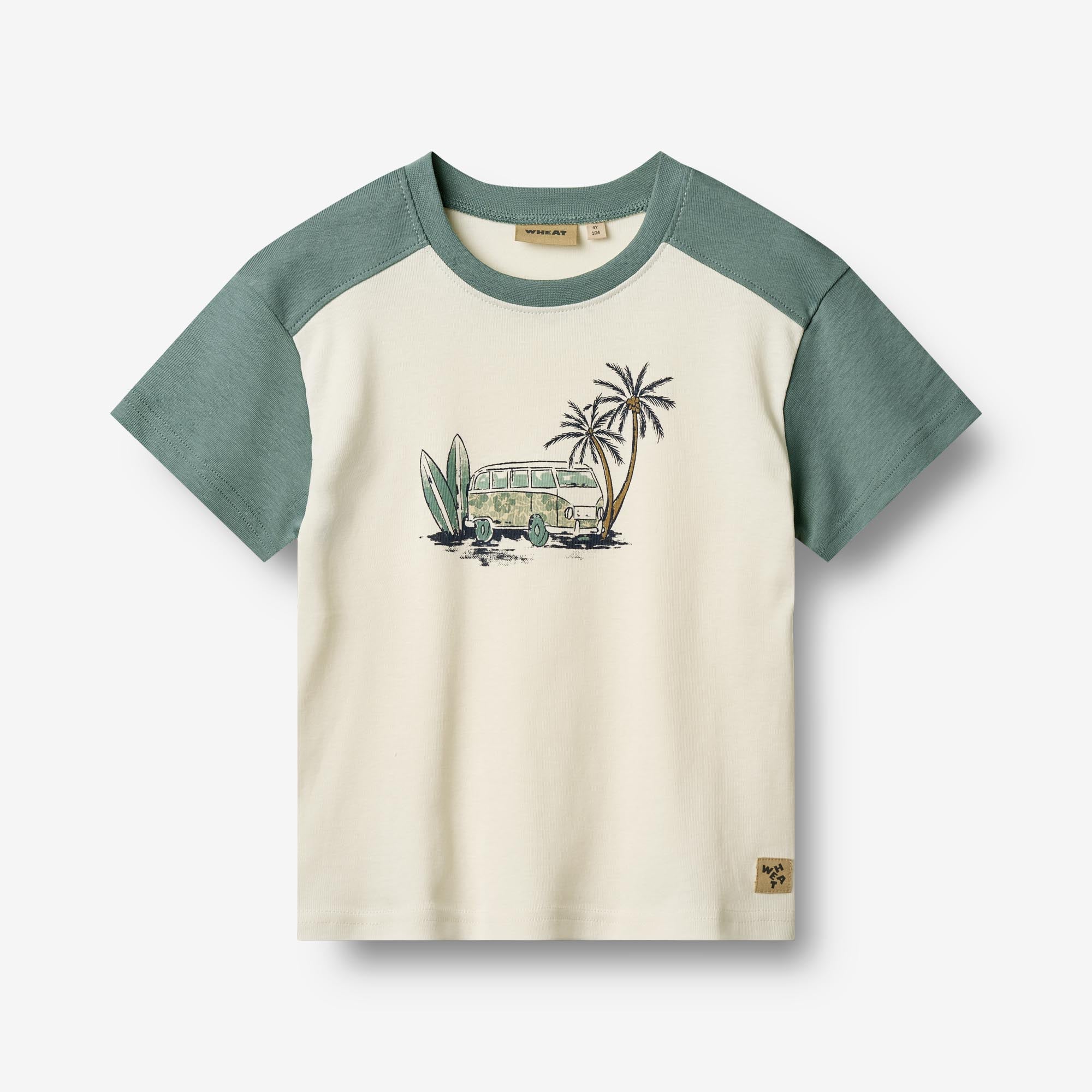 wheat-hector-t-shirt-ivory-bio-baumwolle-kurzarm image 1