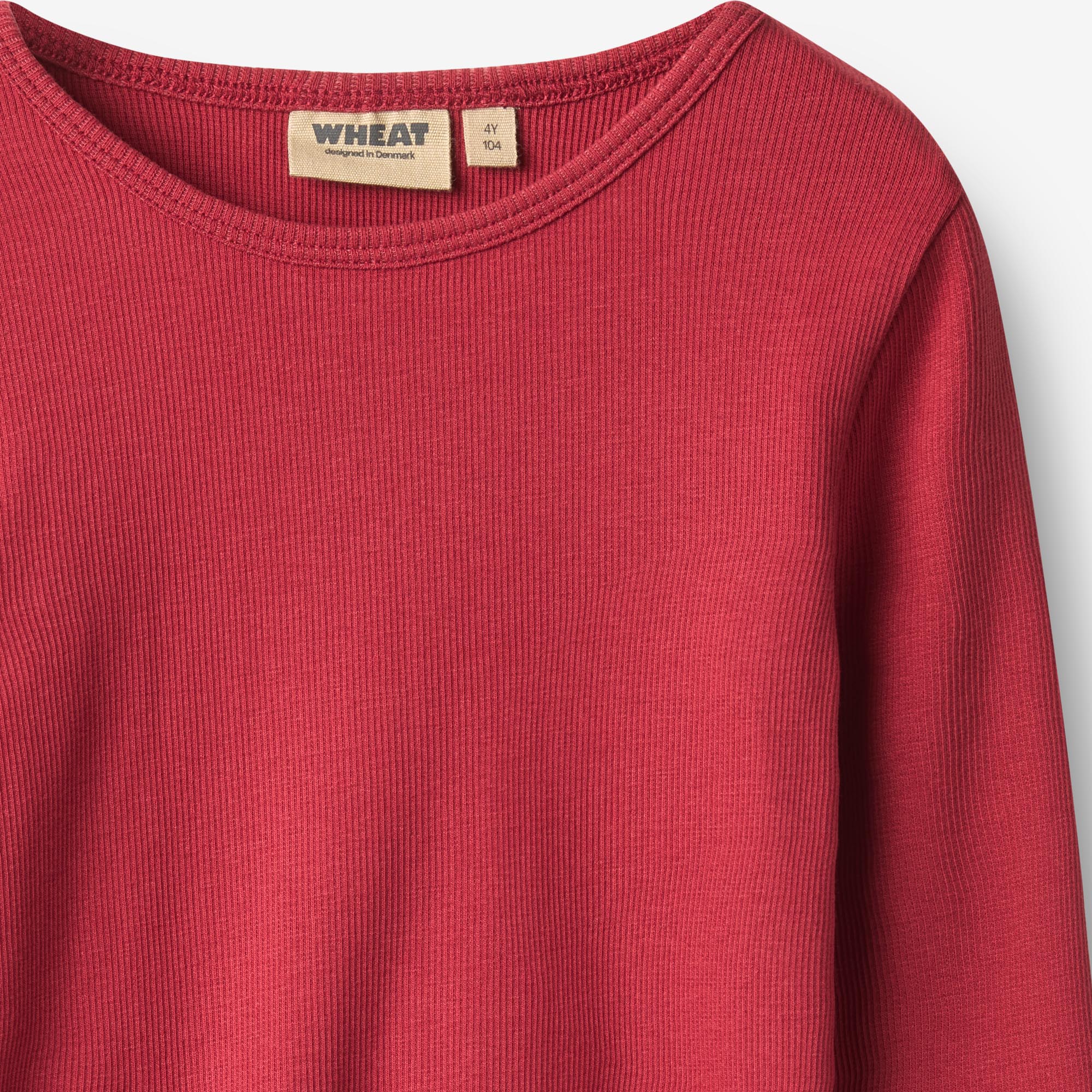 wheat-ida-t-shirt-l-s-red-cherry-bio-jersey image 3